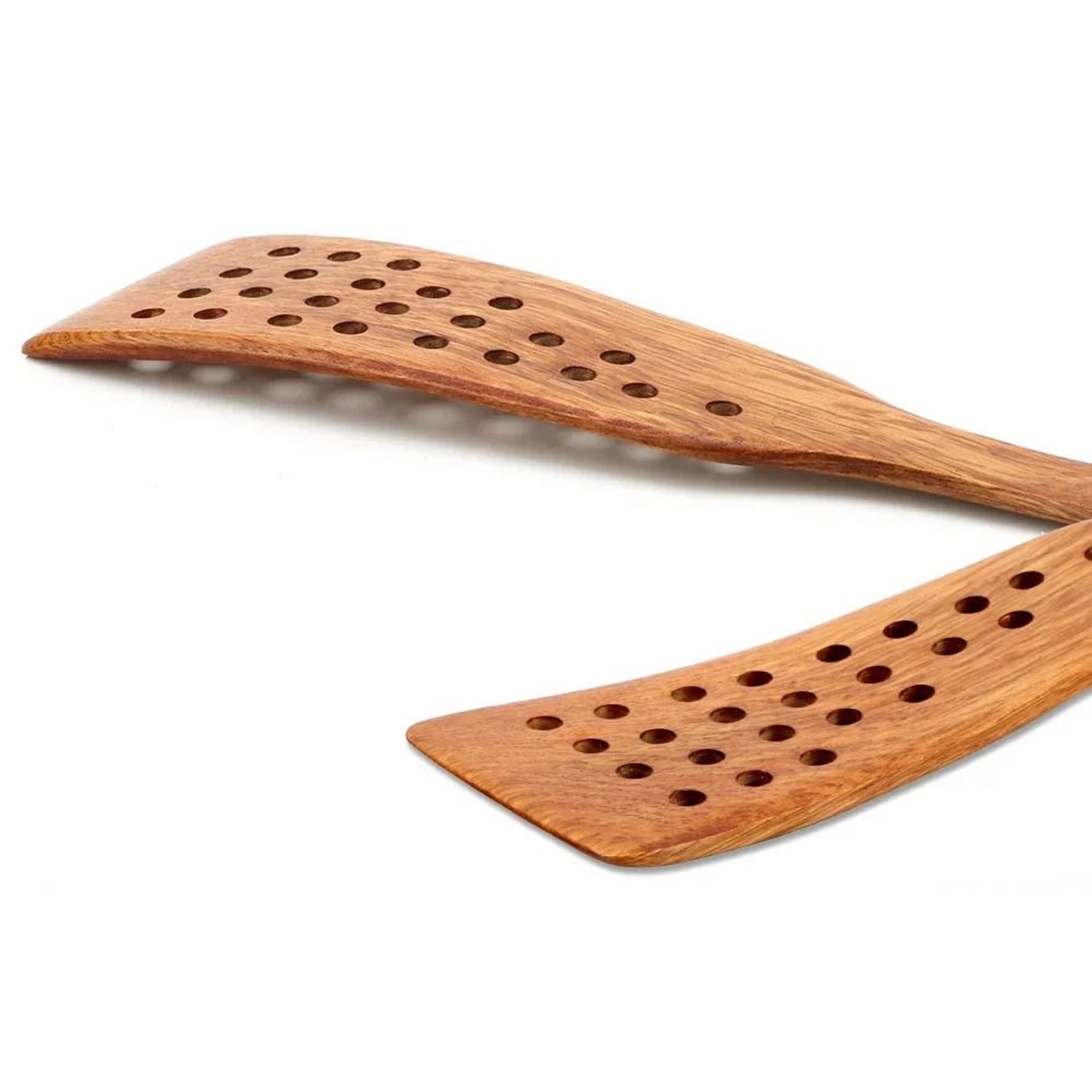 Wooden Frying Shovel And Slotted Steak Spatula 3