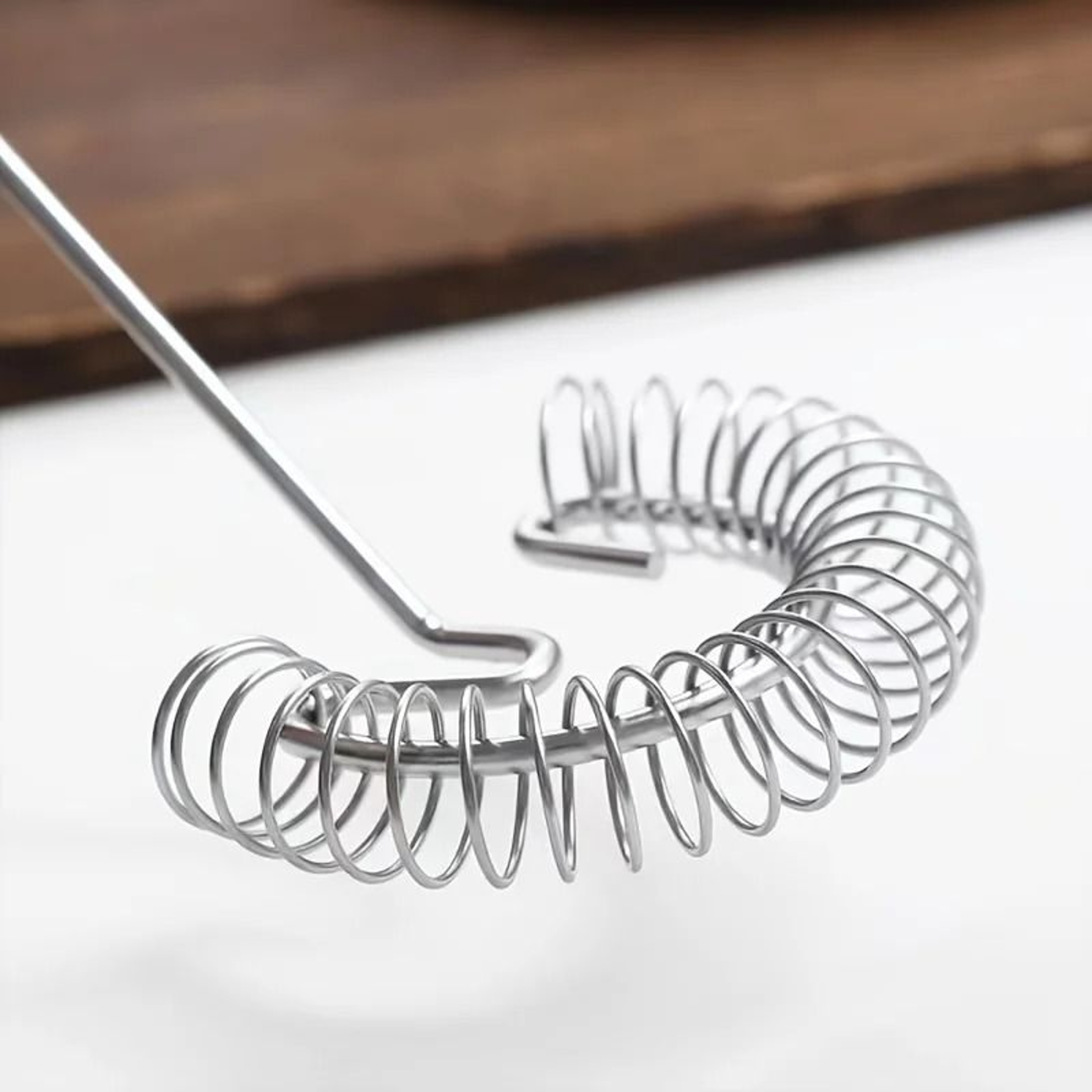 Stainless Steel Spring Coil Whisk And Milk Frother 1