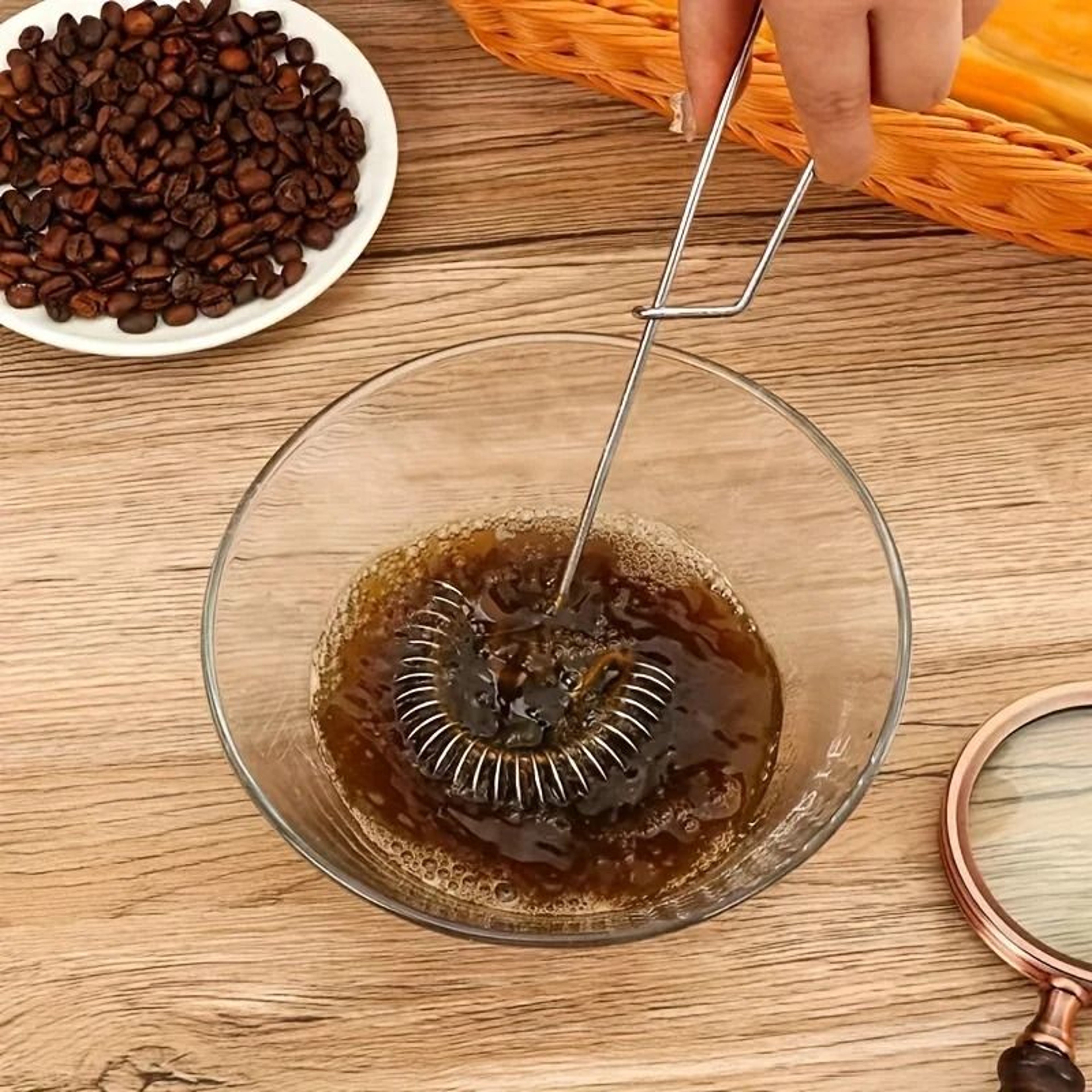 Stainless Steel Spring Coil Whisk And Milk Frother 5