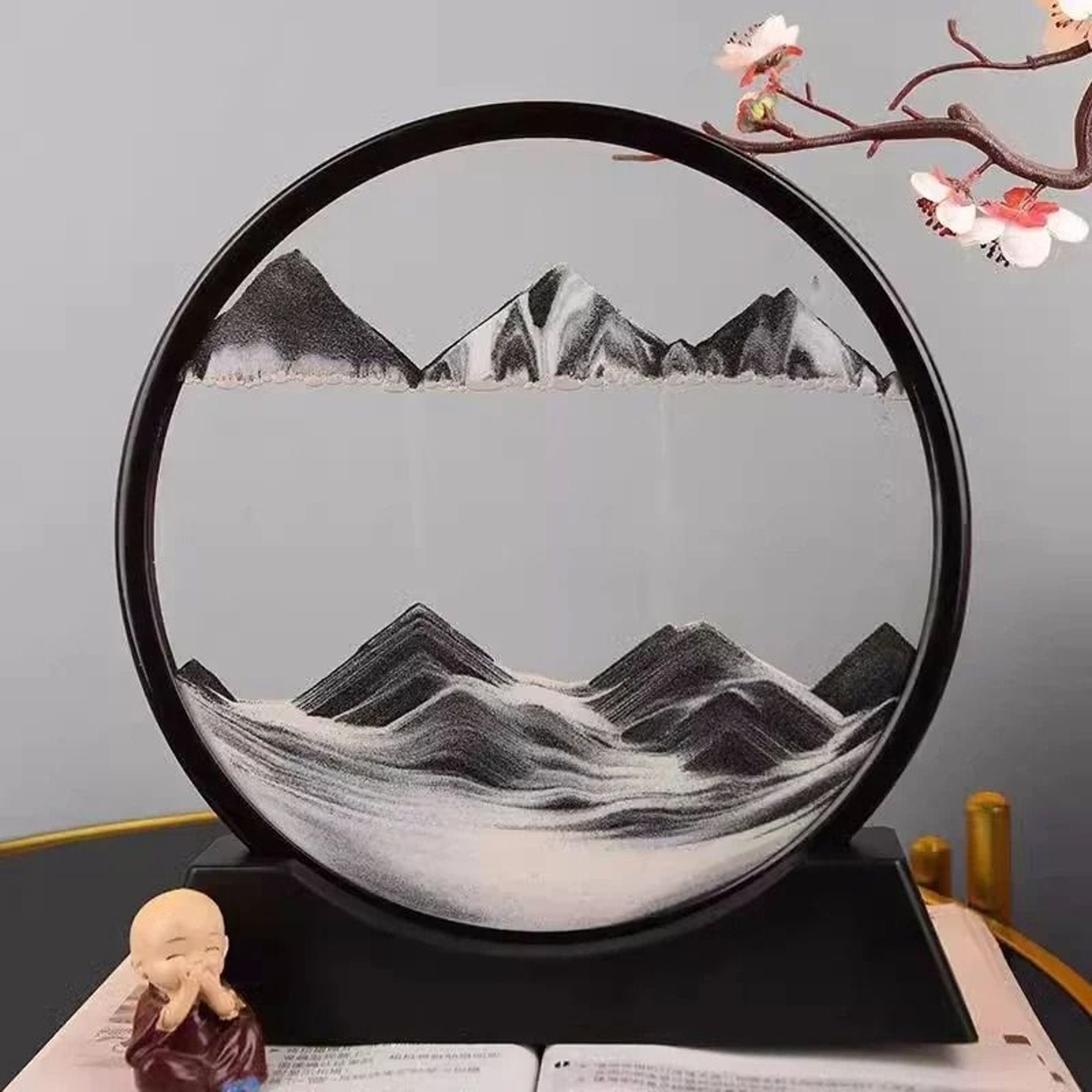 Captivating 3D Kinetic Sandscape  Rotating Quicksand Art 10