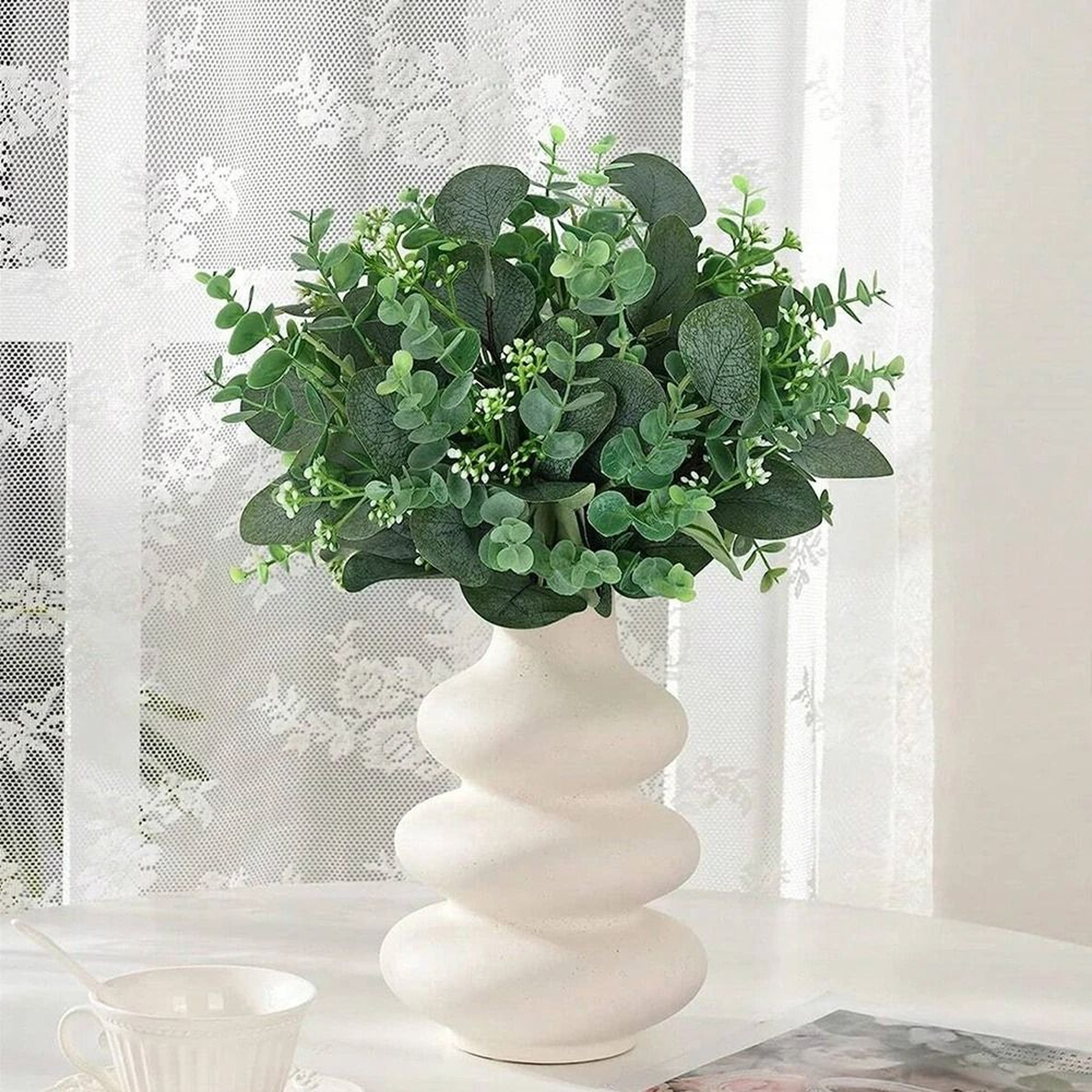 Premium Mixed Artificial Eucalyptus Stems And Greenery Bouquet 3