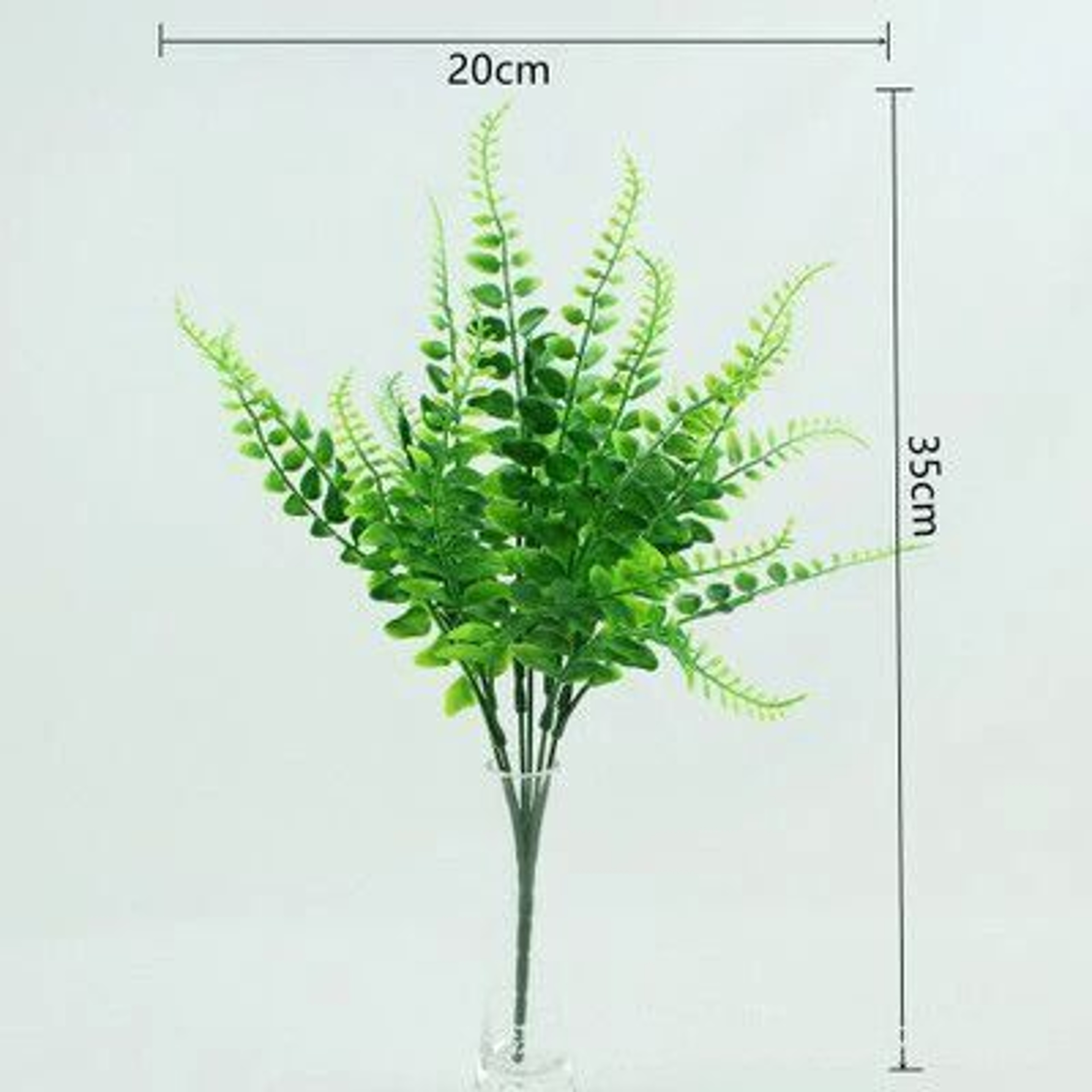 Realistic Artificial Evergreen Fern  Botanical Grass Stem 16