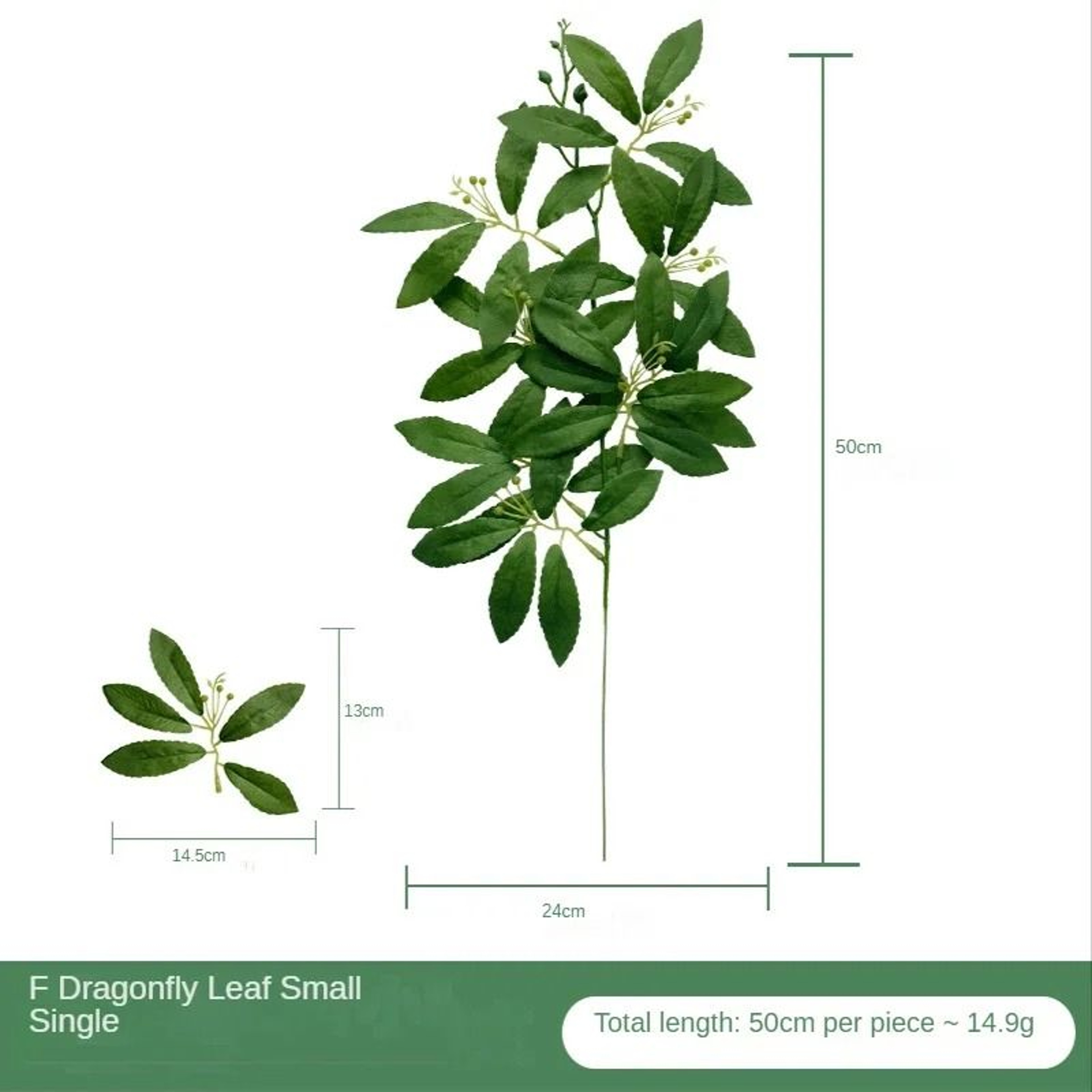 Silver Dollar Artificial Eucalyptus Greenery Stem 5