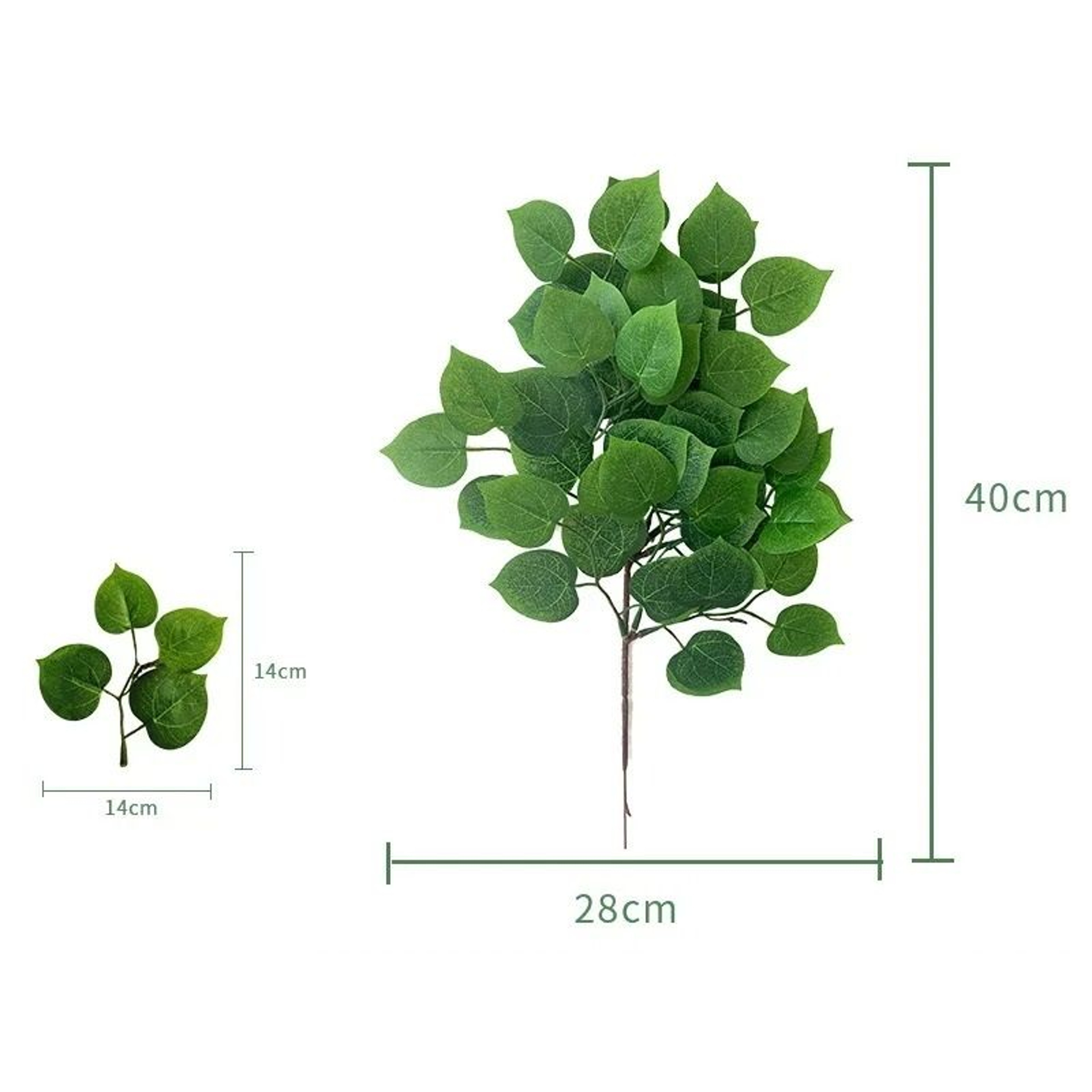 Silver Dollar Artificial Eucalyptus Greenery Stem 27