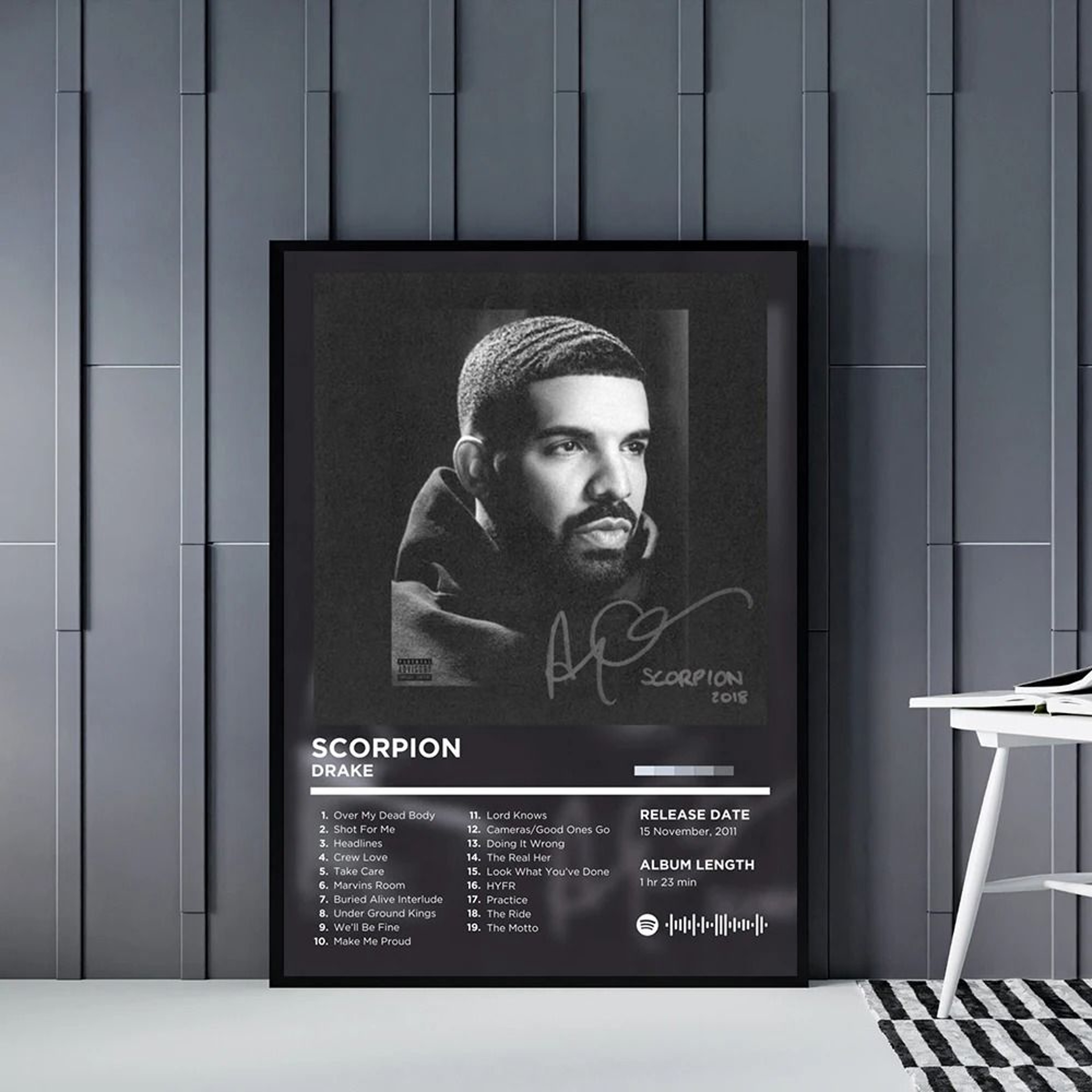 Modern HipHop Heritage Retro Album Art Print 1