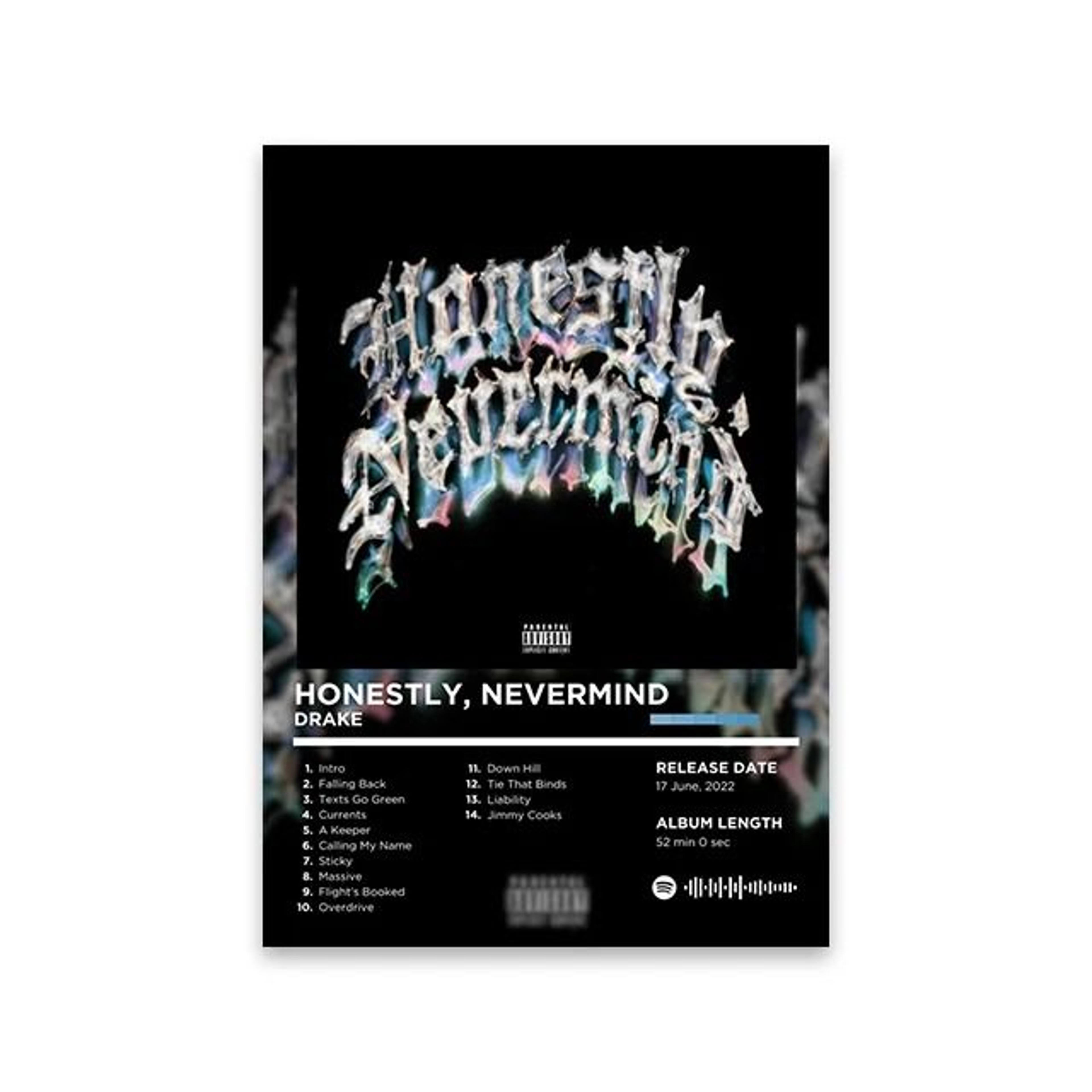 Modern HipHop Heritage Retro Album Art Print 13