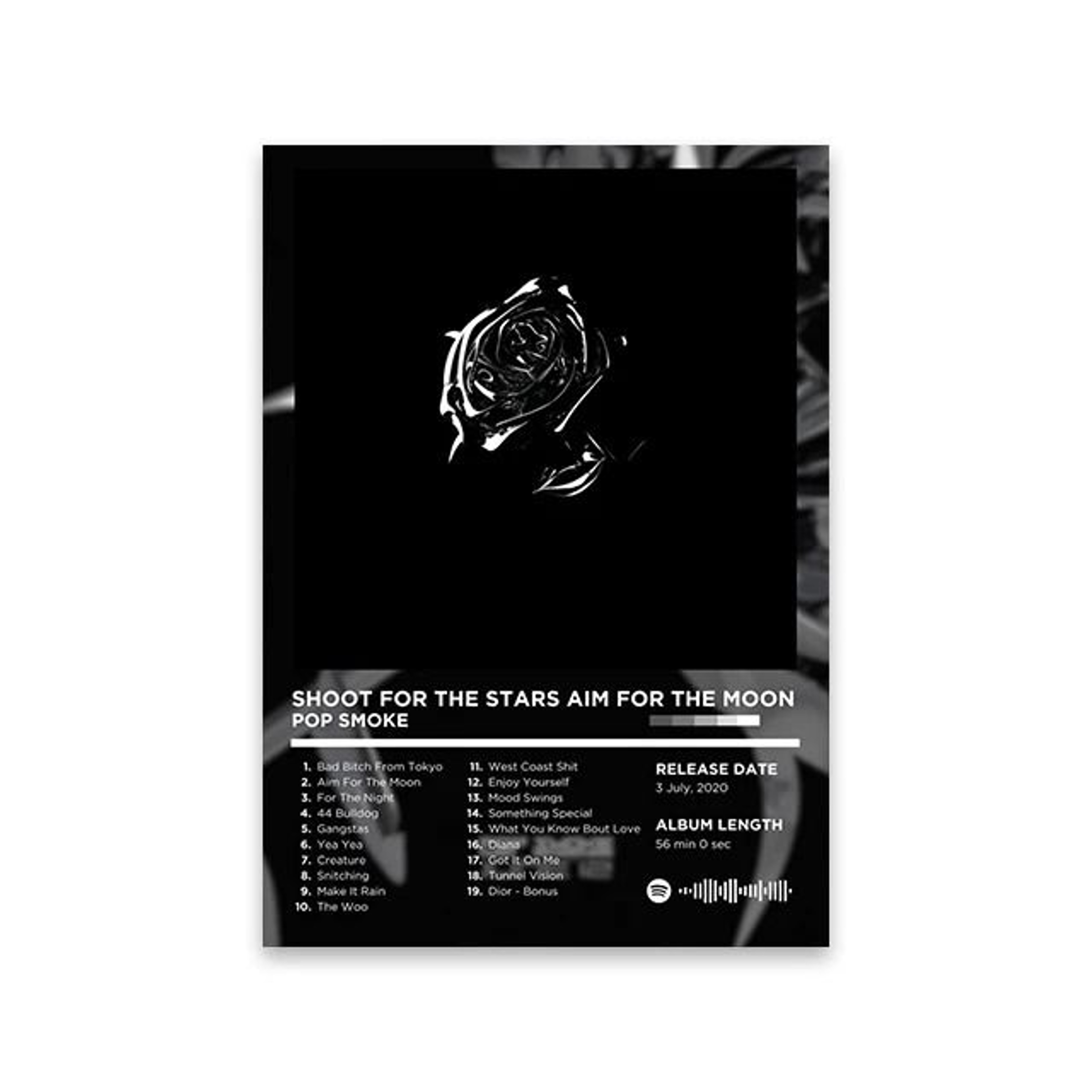 Modern HipHop Heritage Retro Album Art Print 17