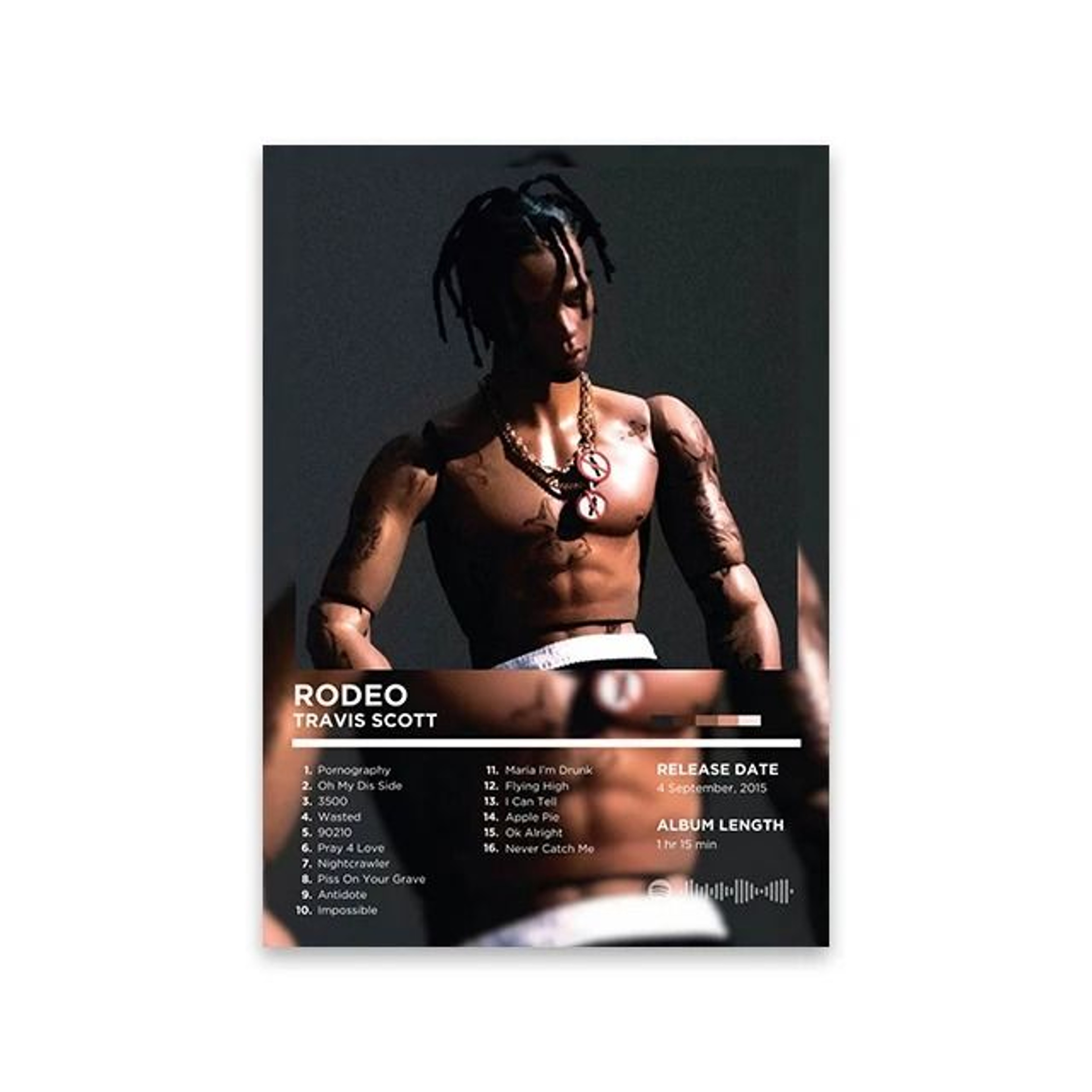 Modern HipHop Heritage Retro Album Art Print 21