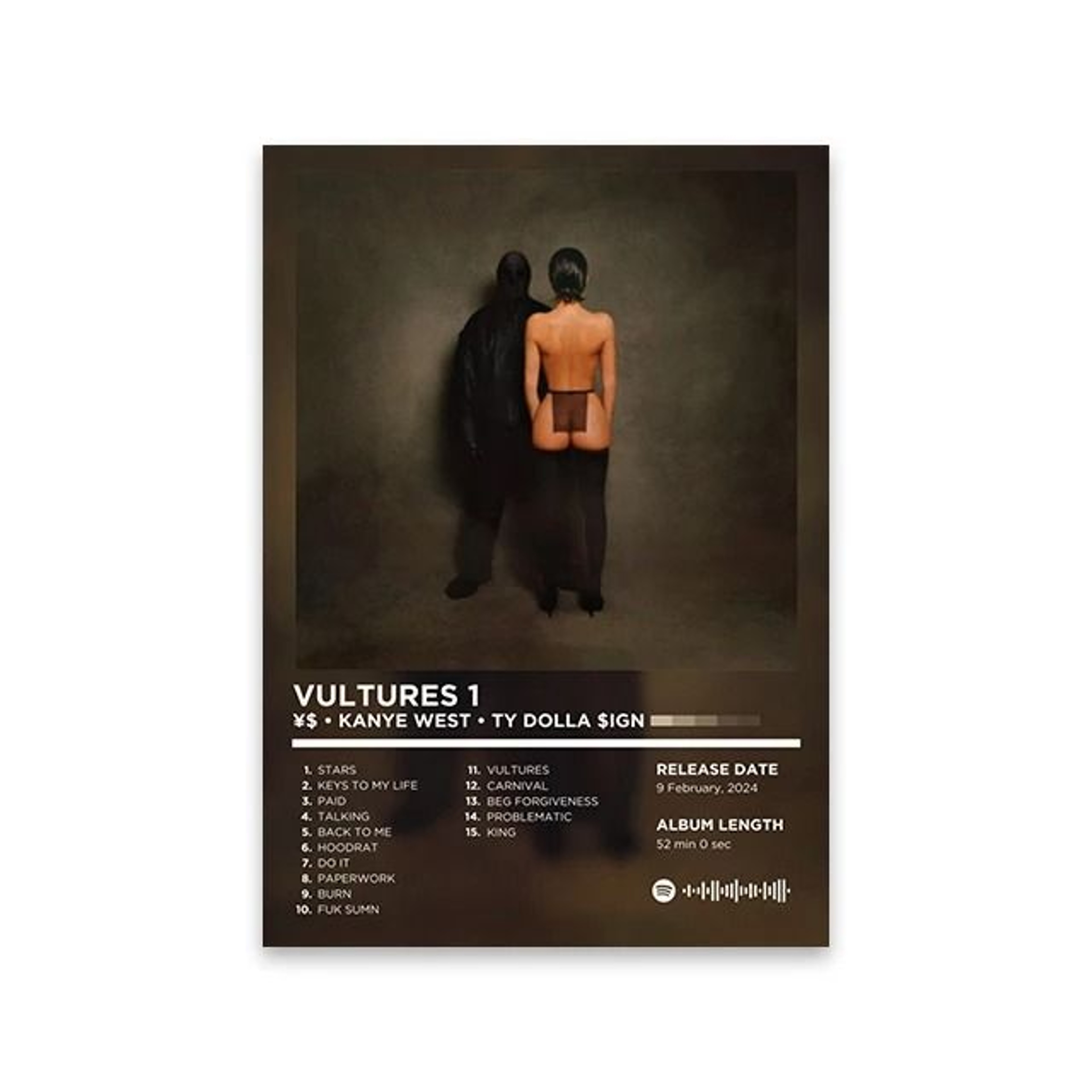 Modern HipHop Heritage Retro Album Art Print 25