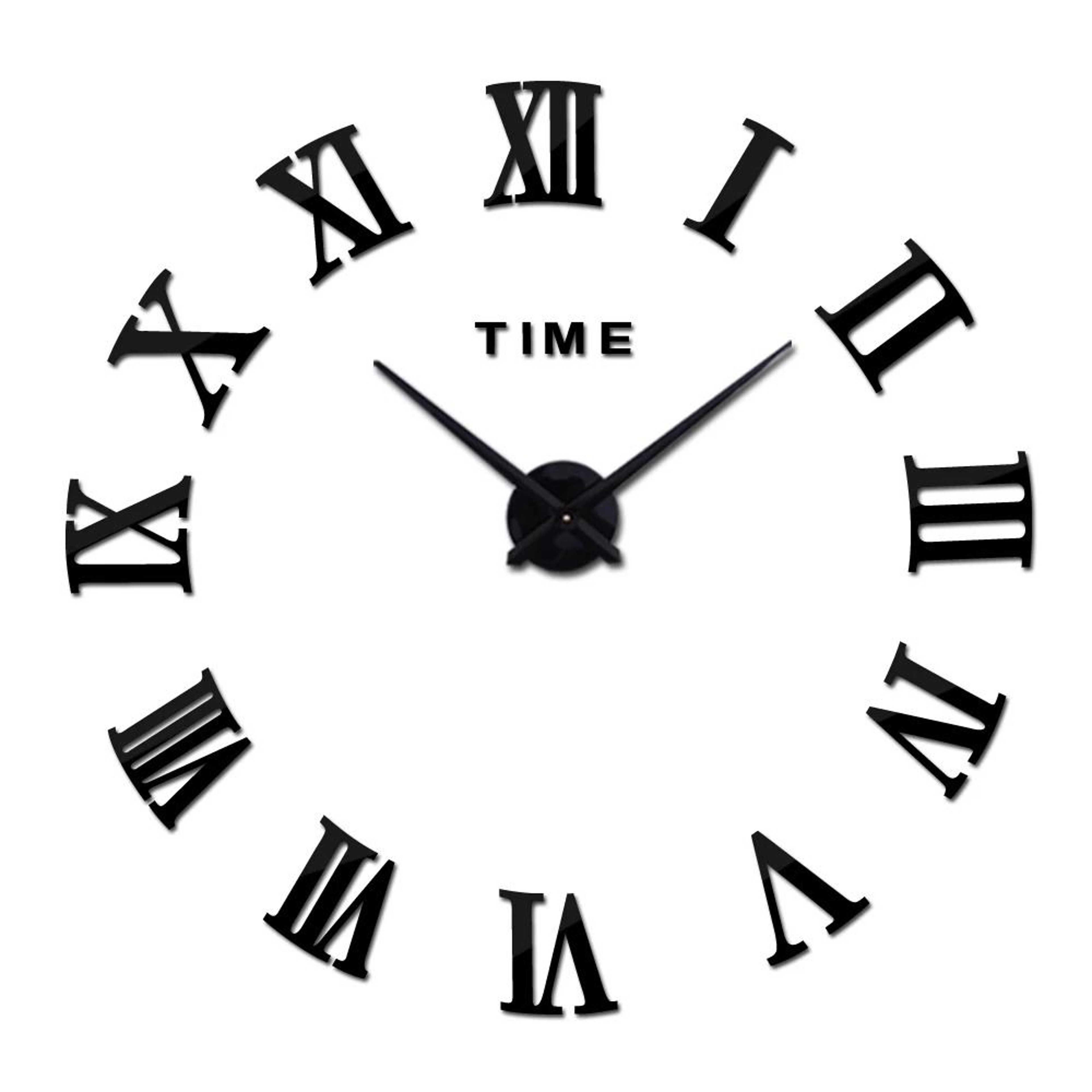 Contemporary 3D Oversized DIY Mirror Wall Clock 15