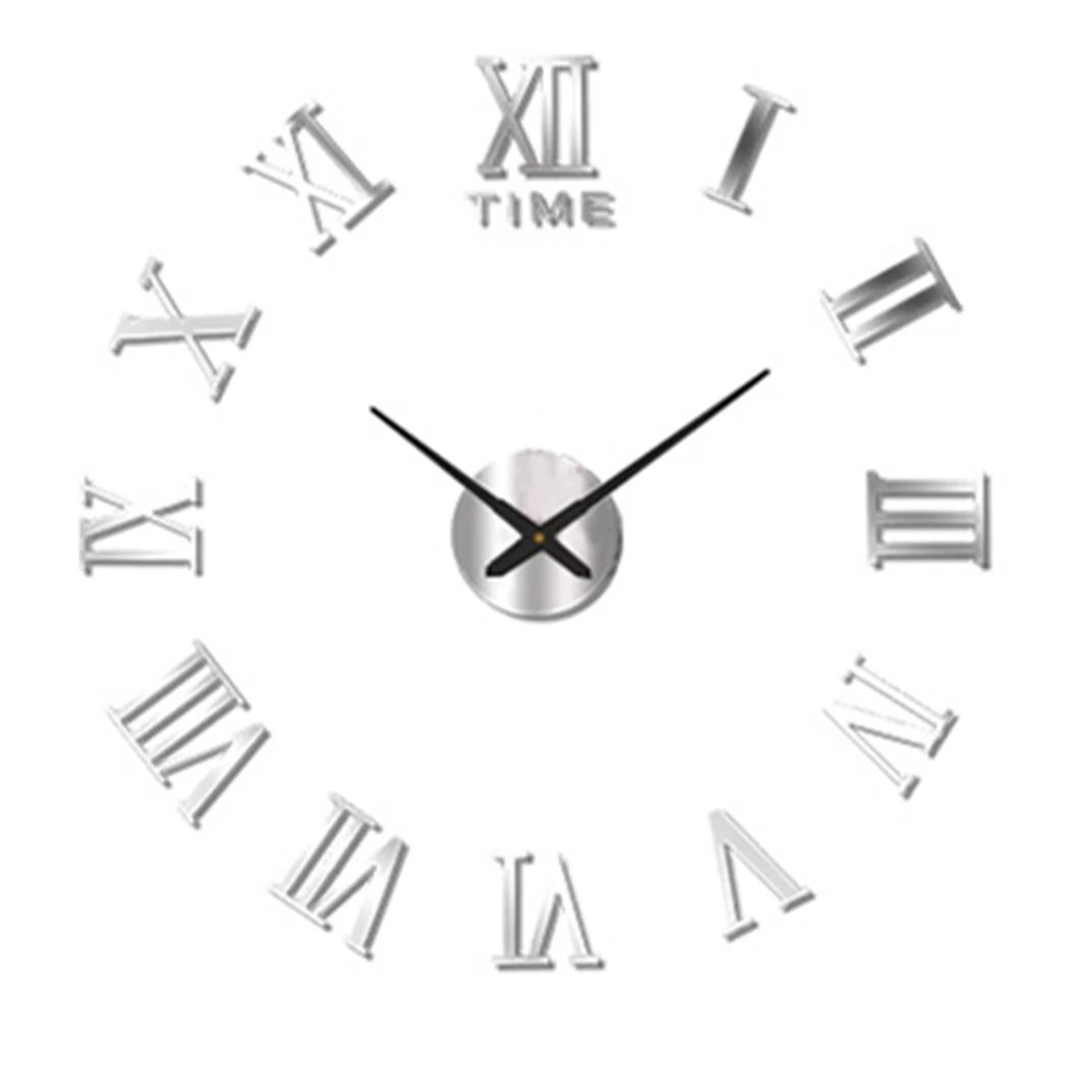Contemporary 3D Oversized DIY Mirror Wall Clock 16