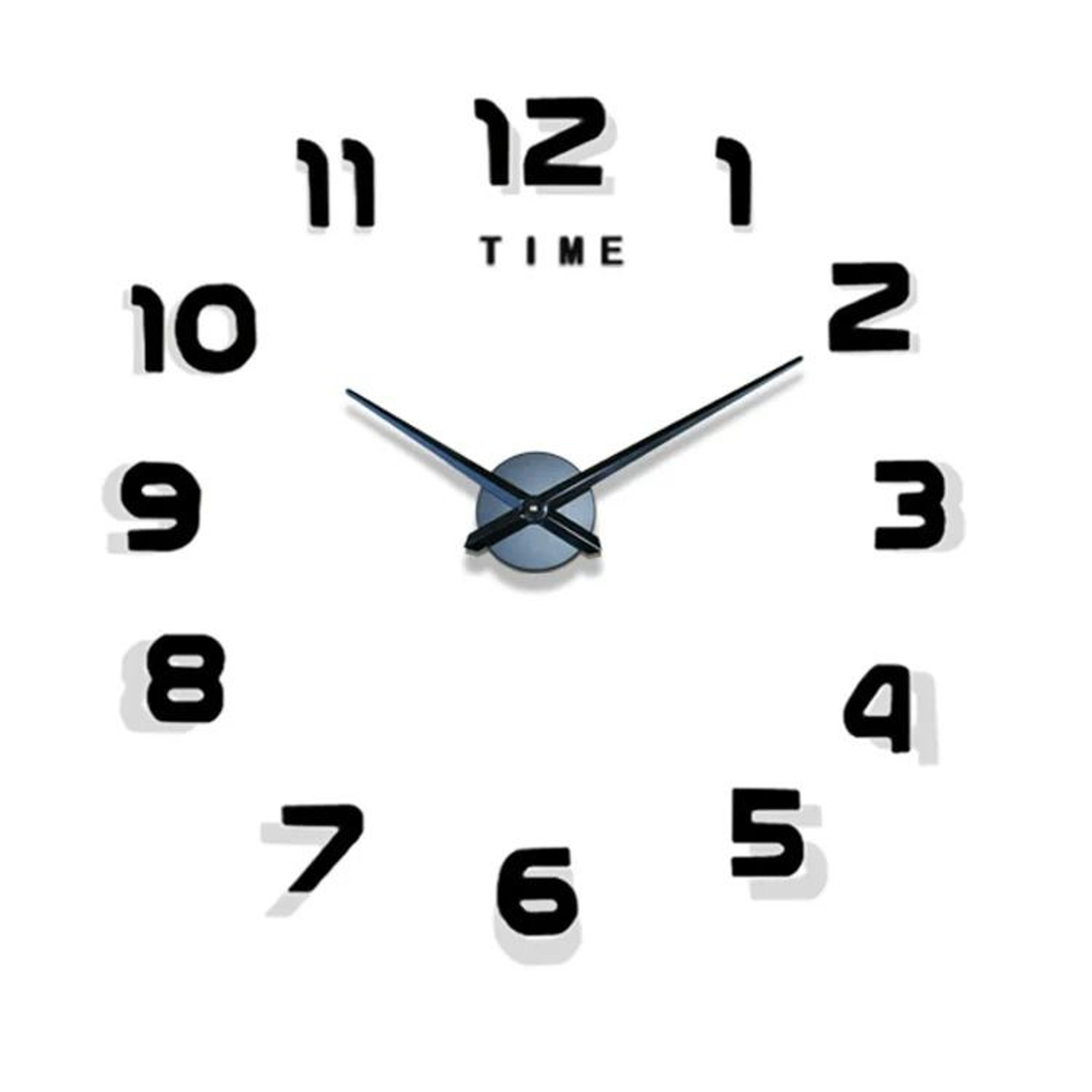 Contemporary 3D Oversized DIY Mirror Wall Clock 7