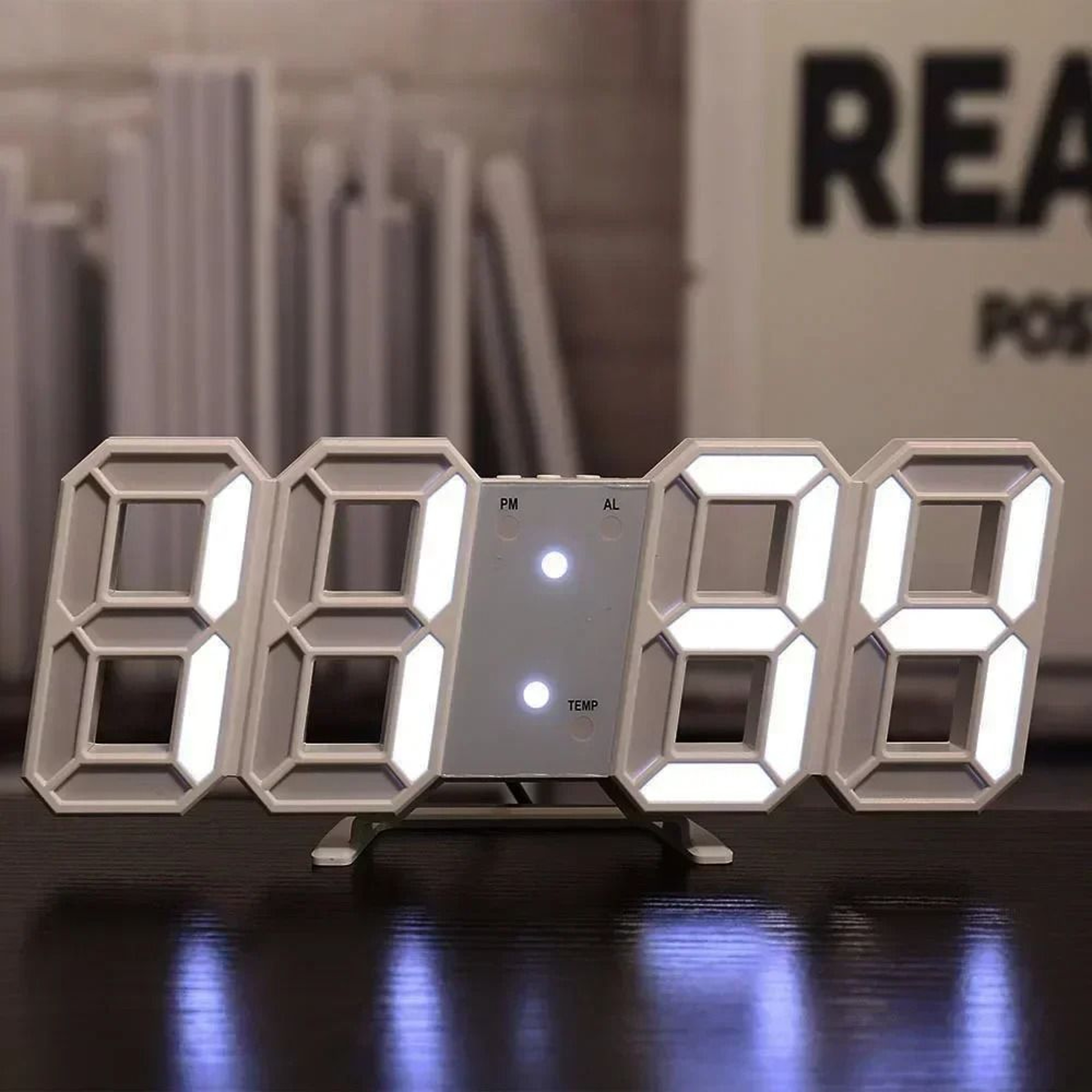 Architectural 3D LED High Definition Digital Timepiece 7