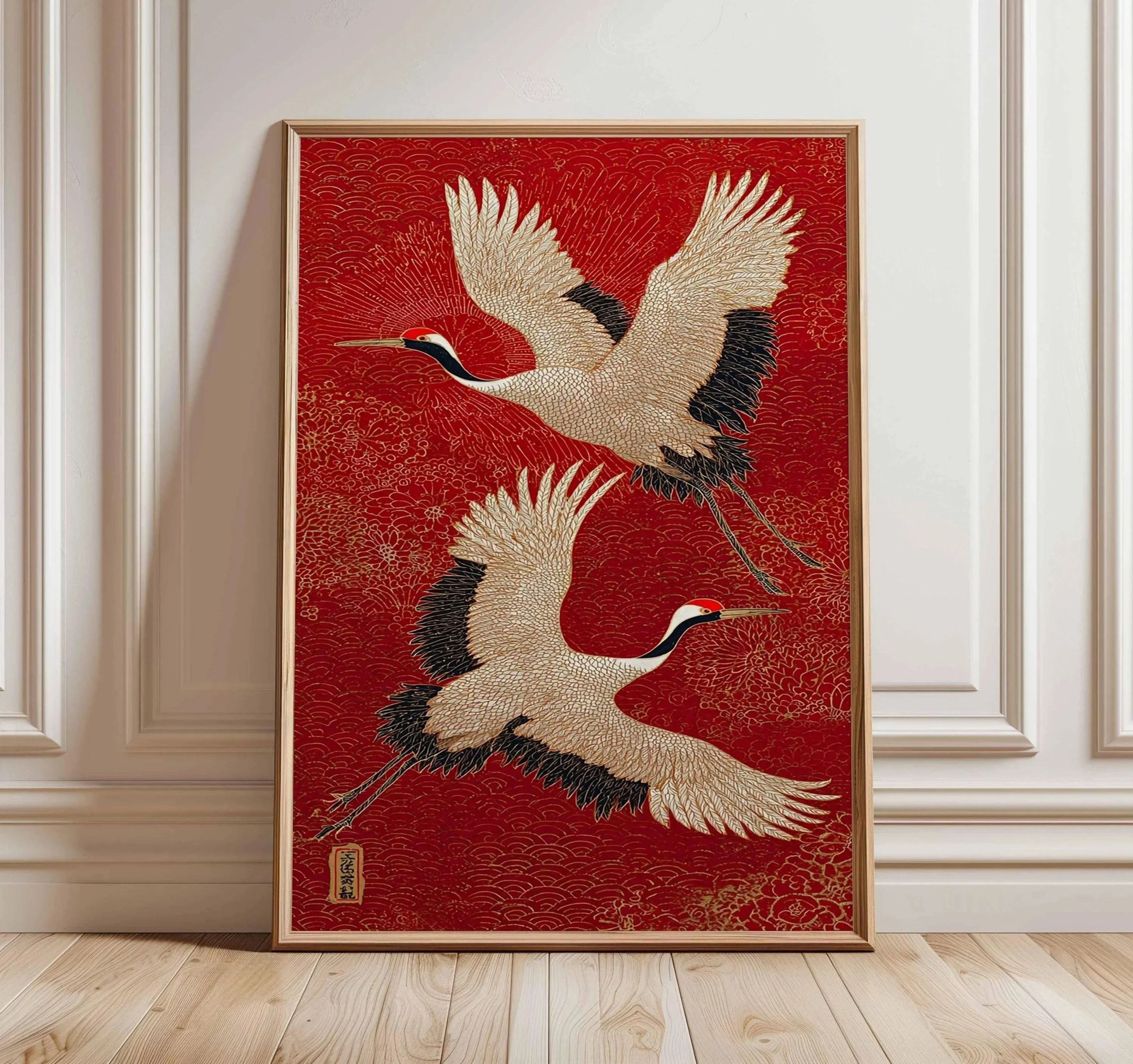 Architectural Japanese Heritage Wildlife Canvas Art 18