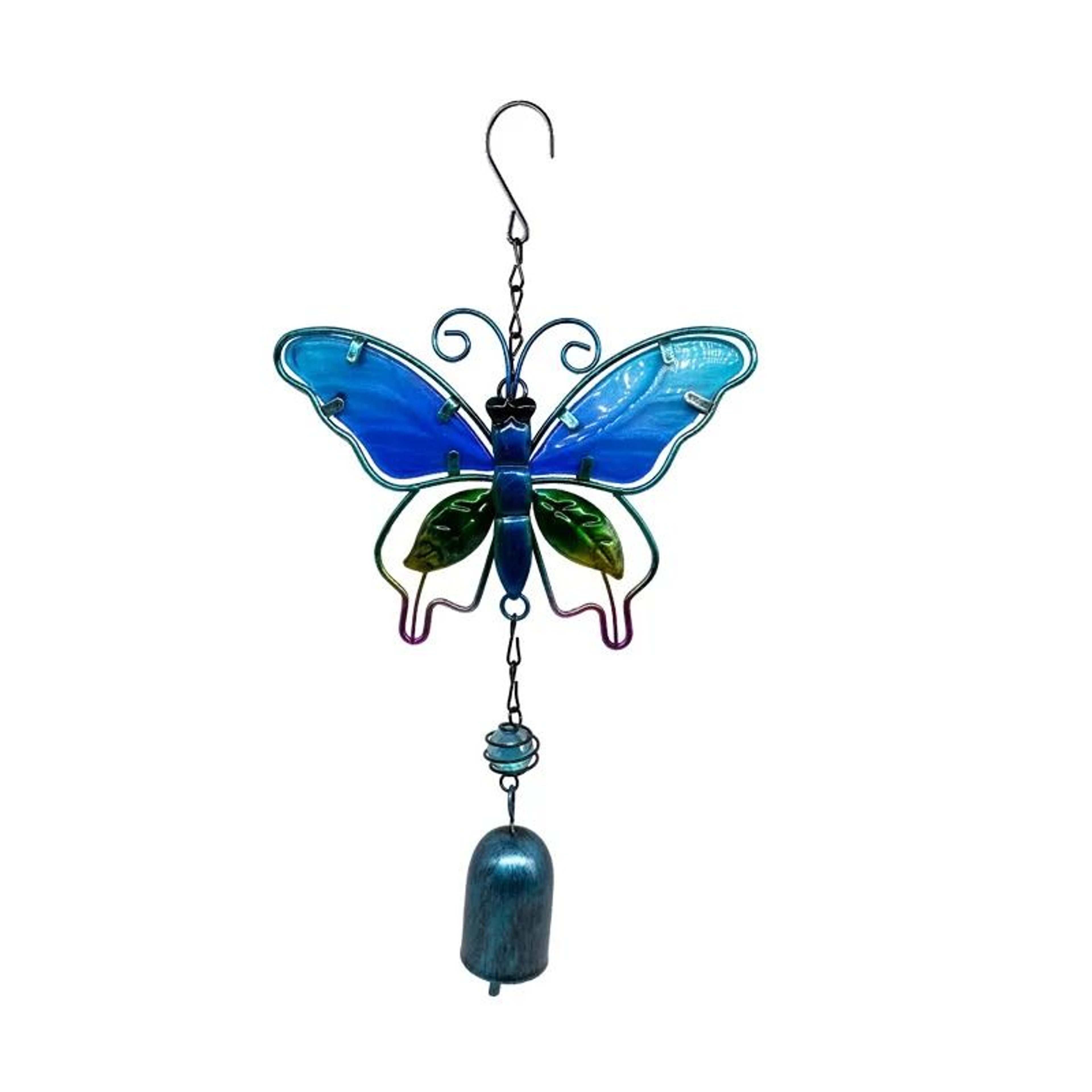 Artisanal Architectural Hummingbird And Dragonfly Wind Chime 14