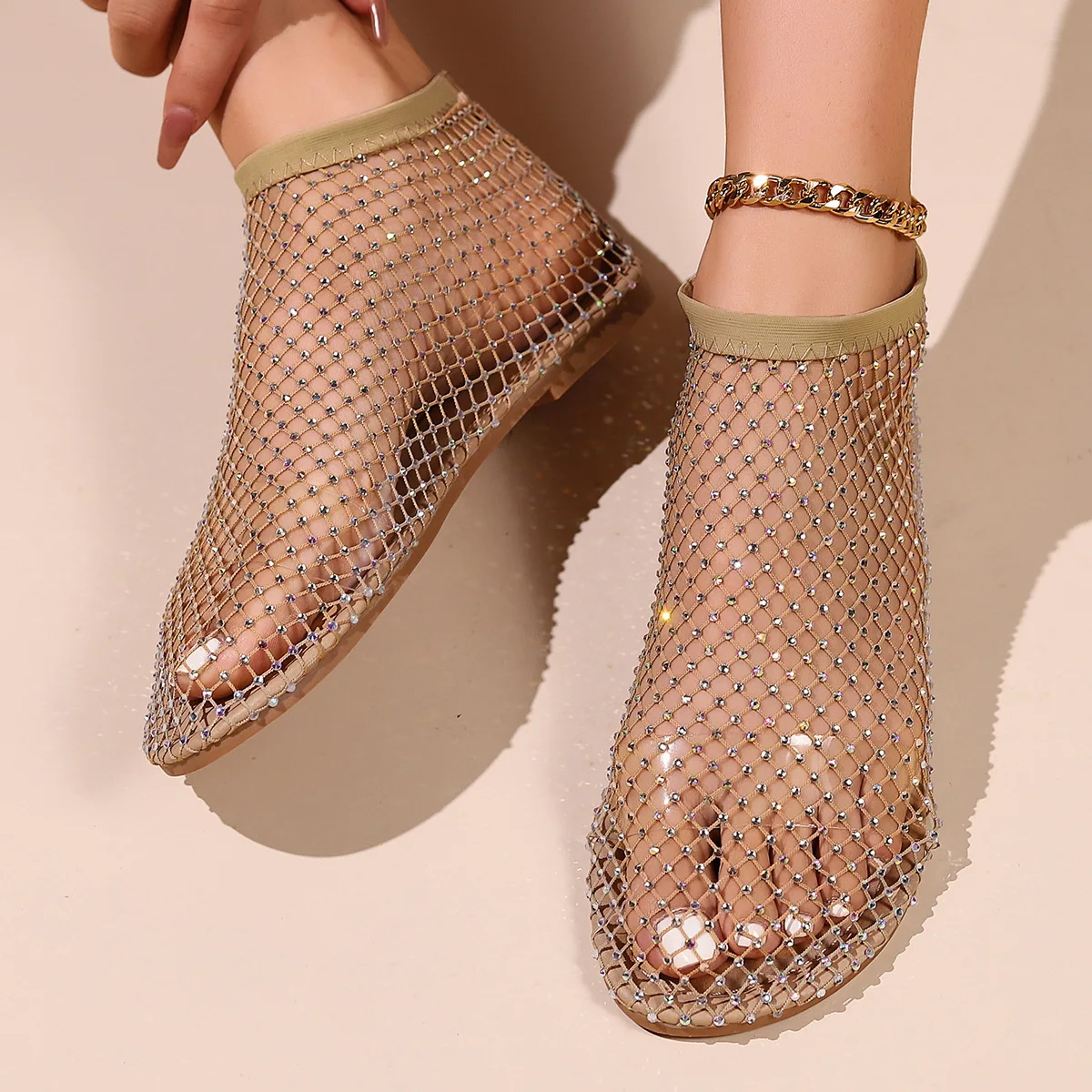 Shiny Stylish Flats 5