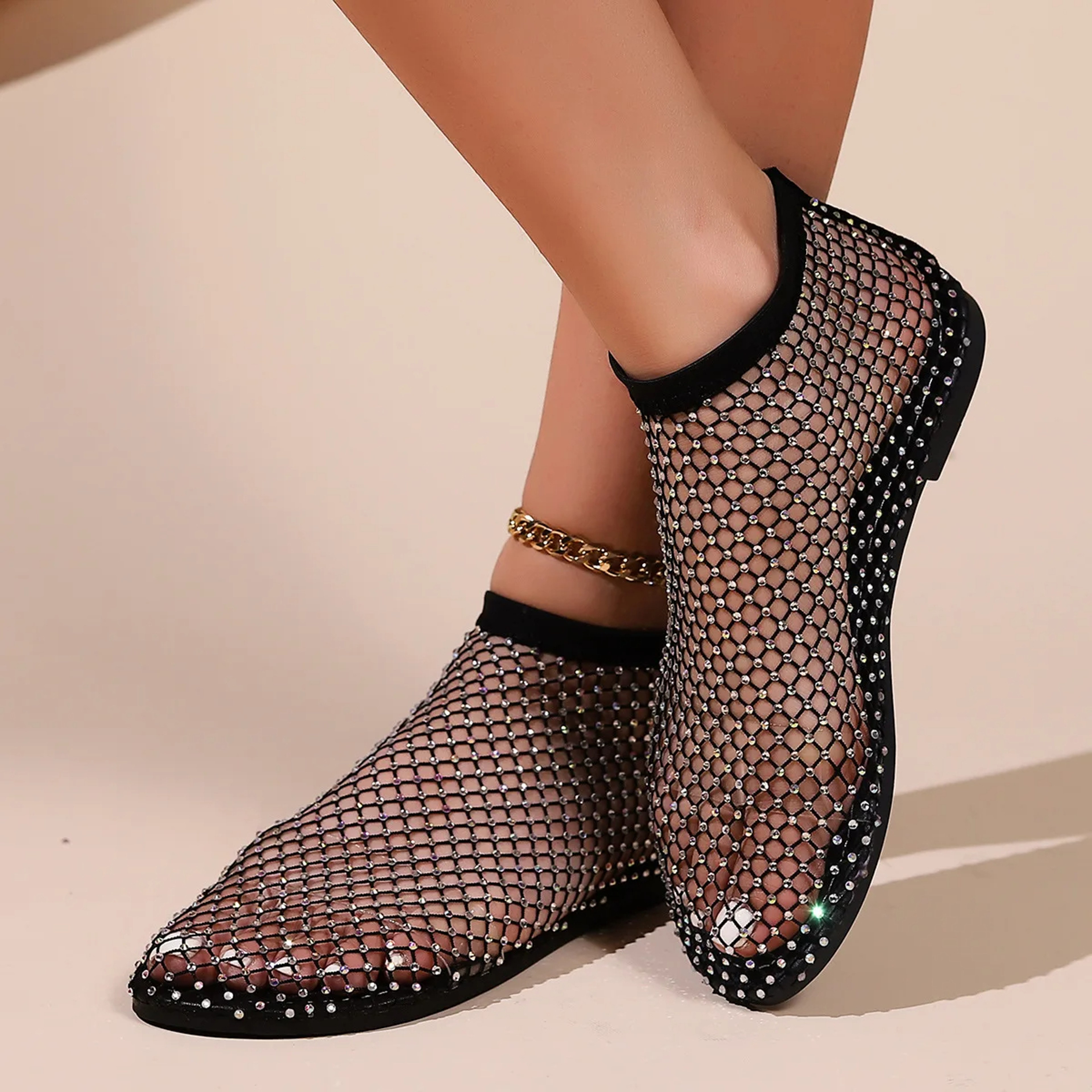 Shiny Stylish Flats 4