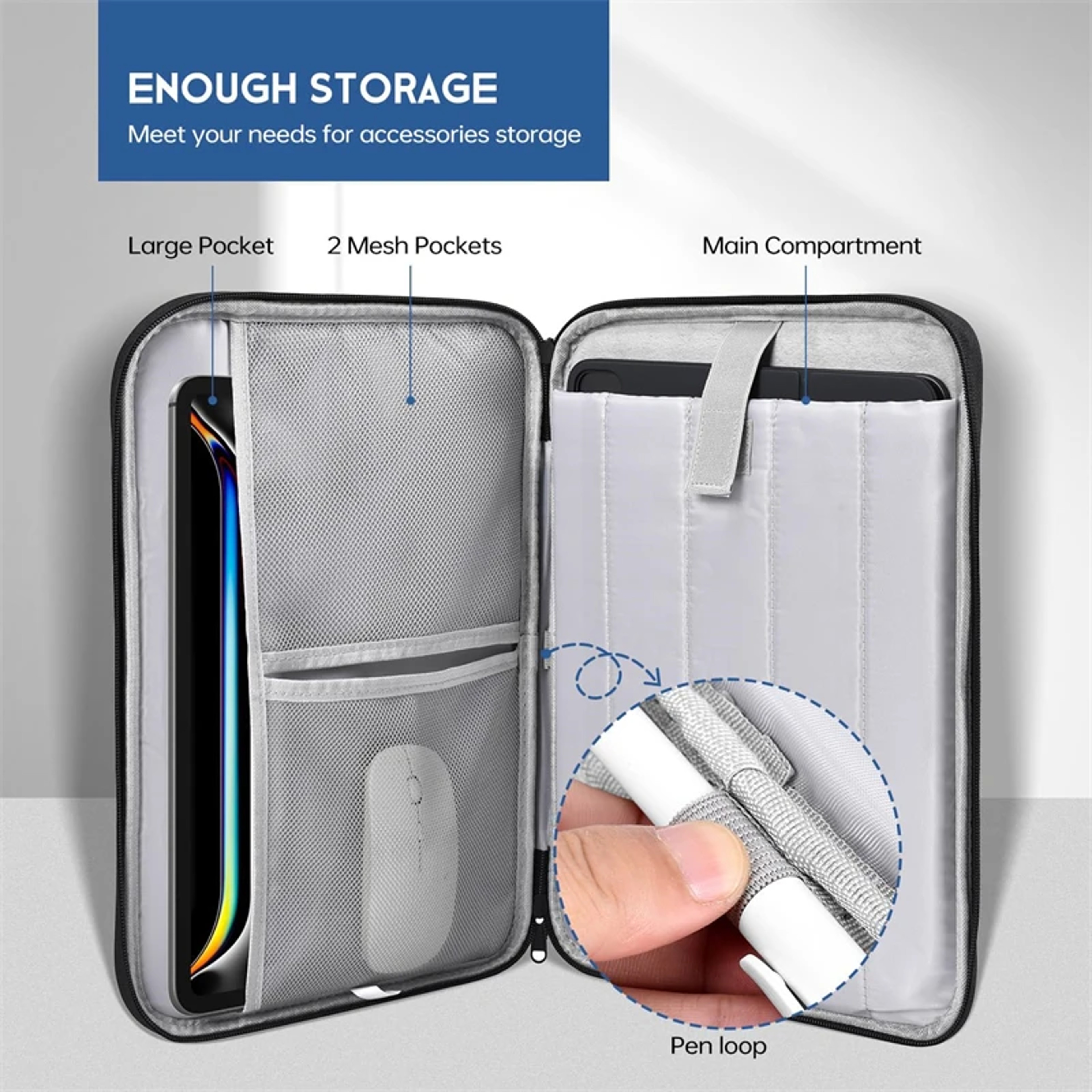 Laptop Sleeve, Waterproof, Shockproof, Handle Bag, Macbook Air Pro CaseMac Book Cover Accessories – view 3