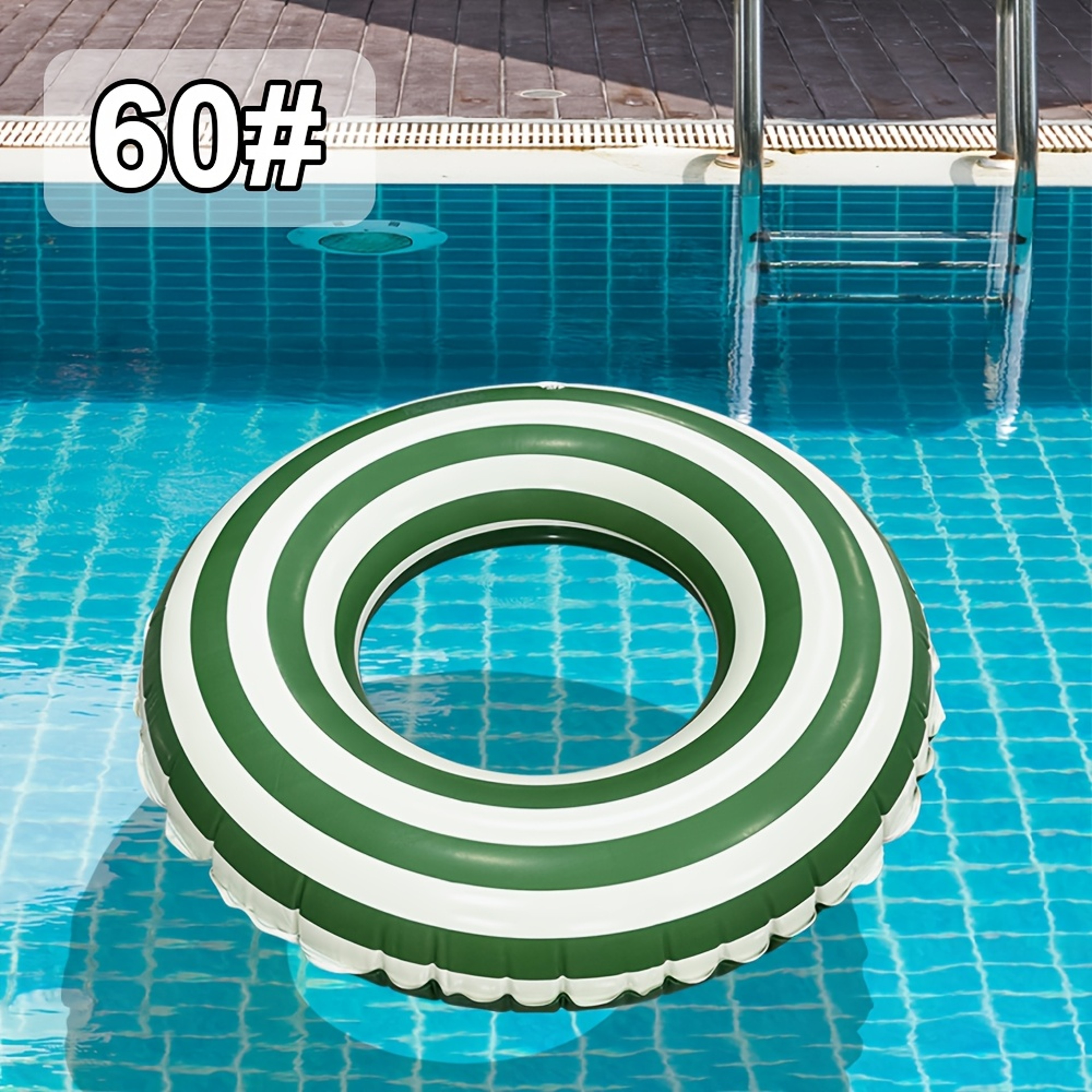 Classic Lifeguard Style Inflatable Swim Ring PVC Pool Float For Beach  Summer Water Fun 5
