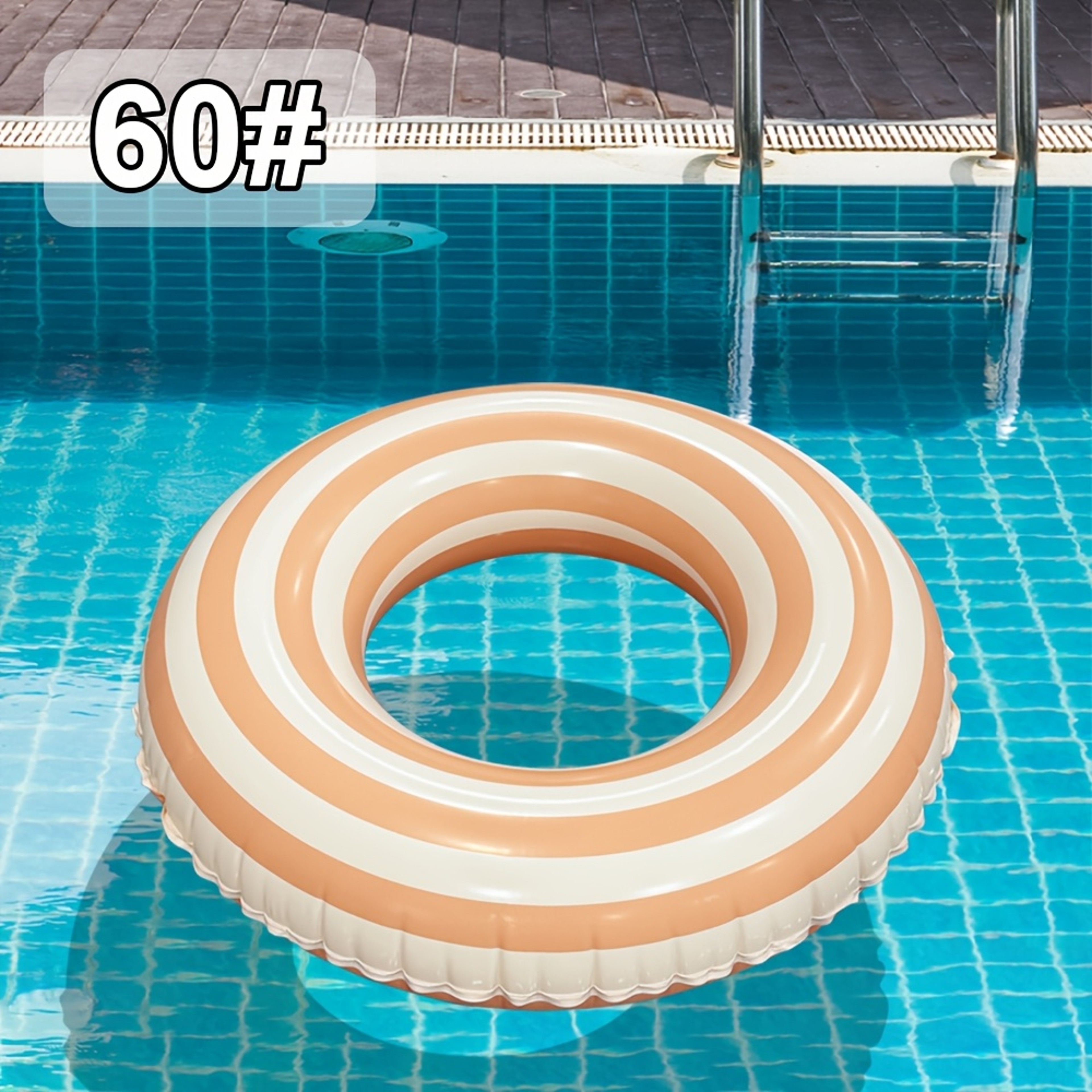 Classic Lifeguard Style Inflatable Swim Ring PVC Pool Float For Beach  Summer Water Fun 4