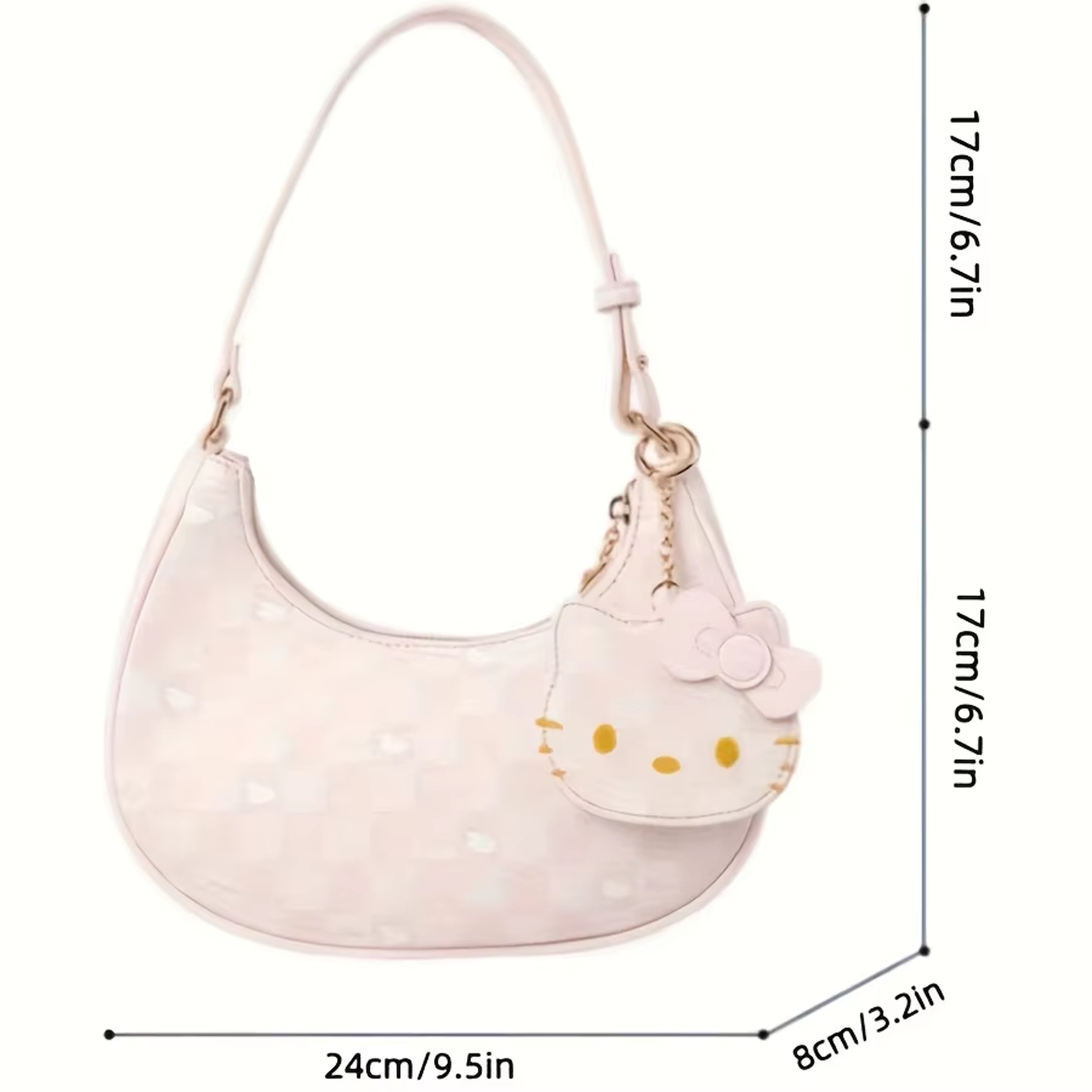 Hello Kitty Purse Cute Sanrio Shoulder Bag Kawaii Pink Handbag For Girls  Women 4