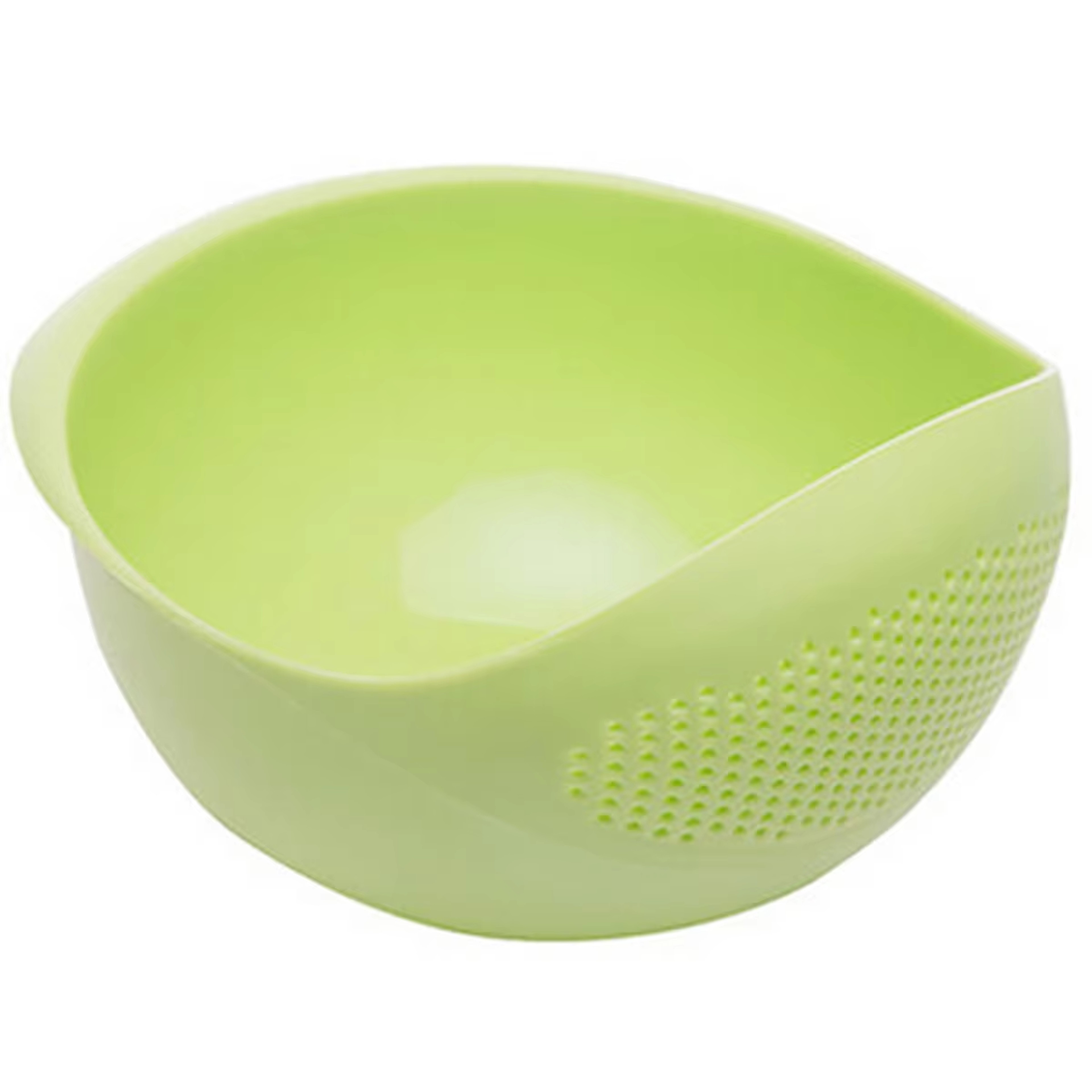 Silicone Colander Rice Washing Bowl With Handle Kitchen Drain Basket For Fruits  Vegetables 6