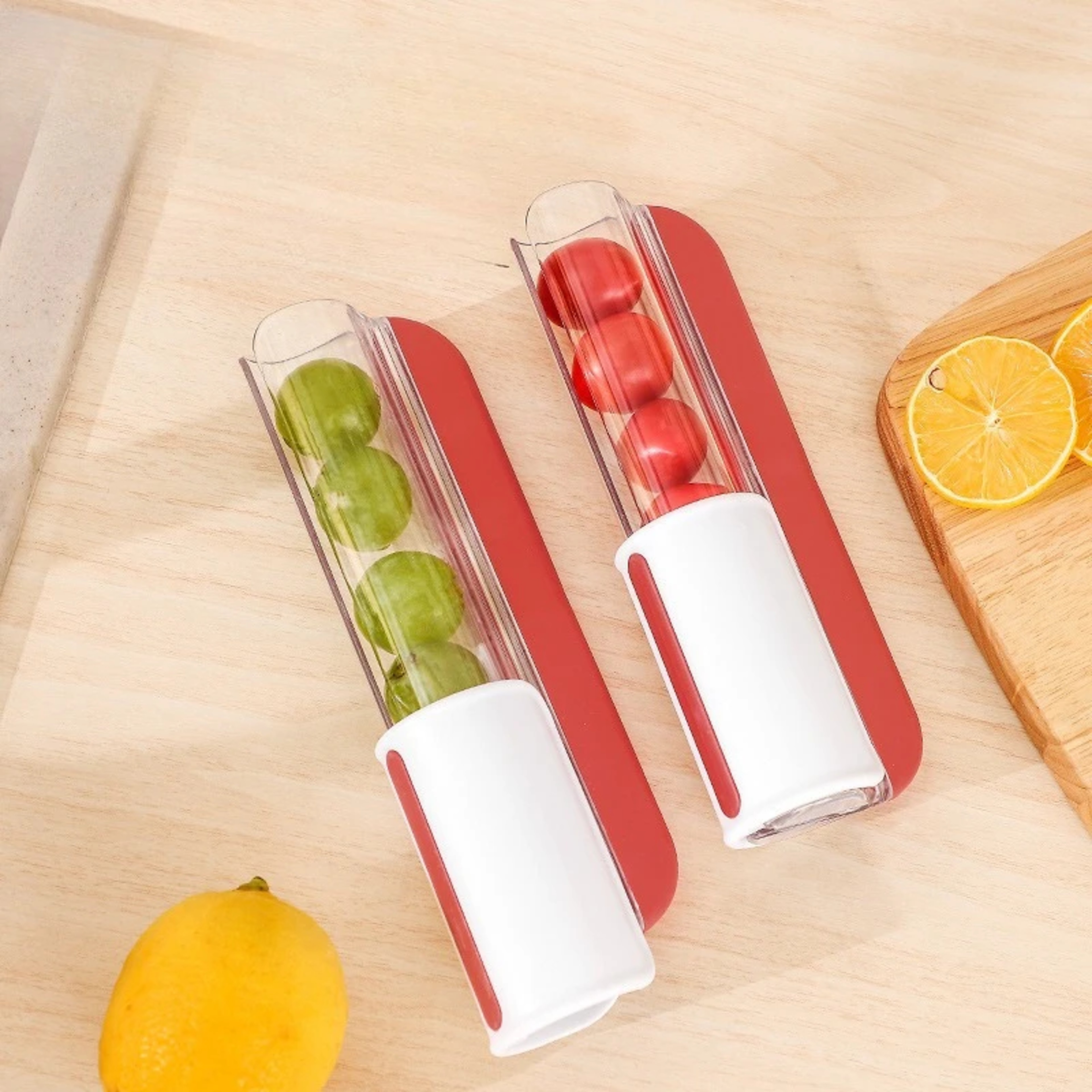 QuickSlice Grape Cutter & Tomato Slicer Multi Fruit Cutter for Salads, Snacks & Cake Decoration – view 3