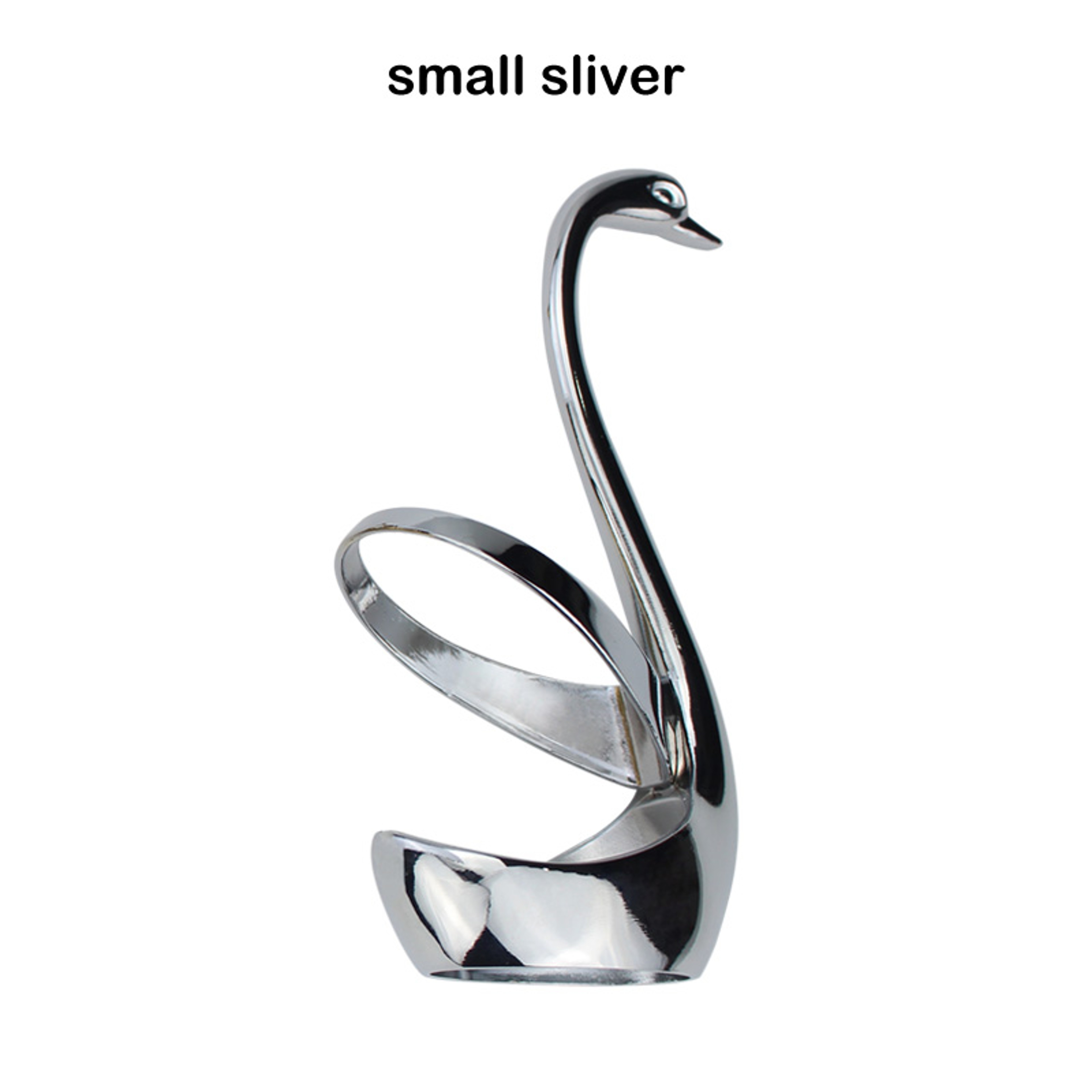 Elegant Swan Cutlery Holder Zinc Alloy Tableware Organizer For Stylish Dining 6