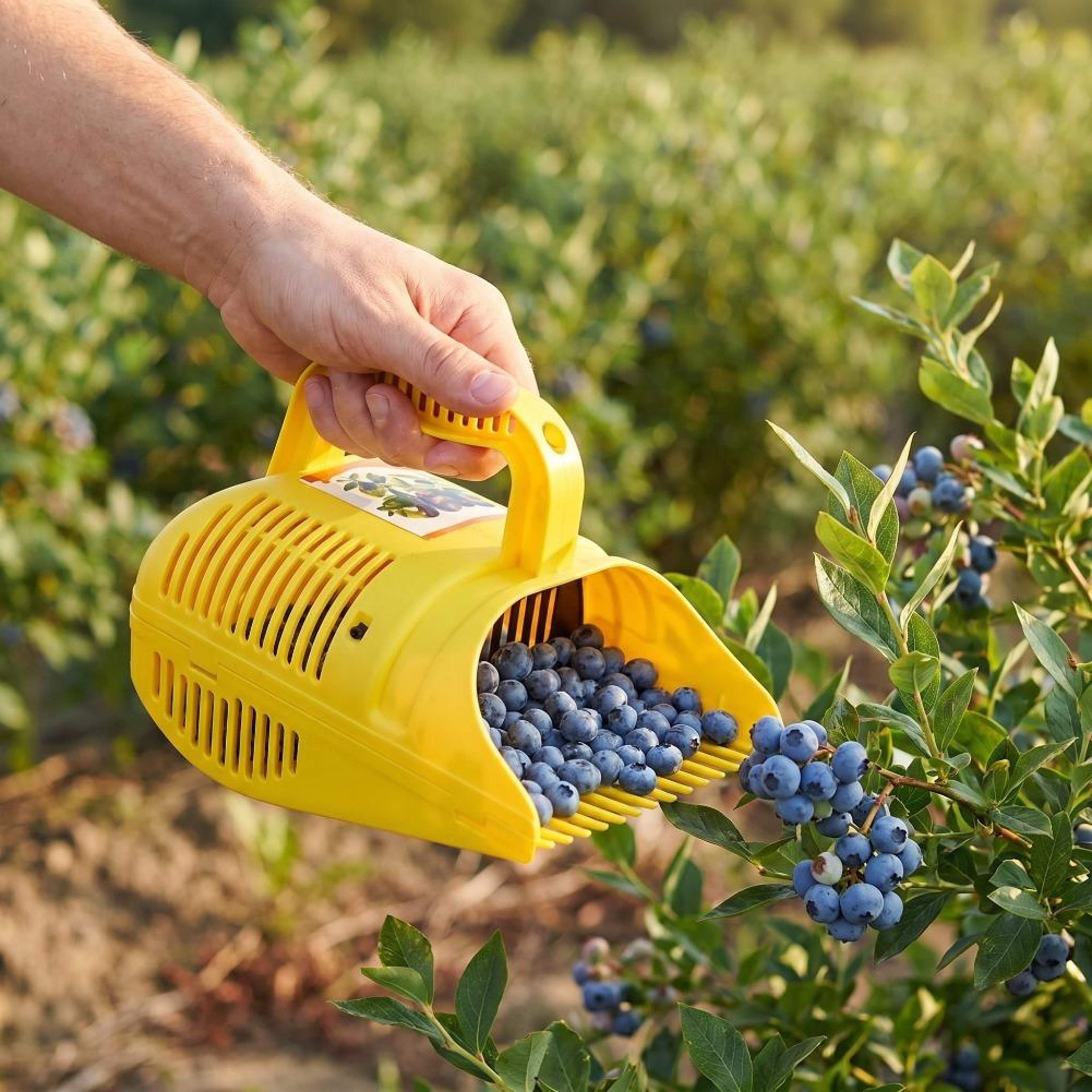 Portable Blueberry Picker Comb Berry Harvesting Tool With Ergonomic Handle 0