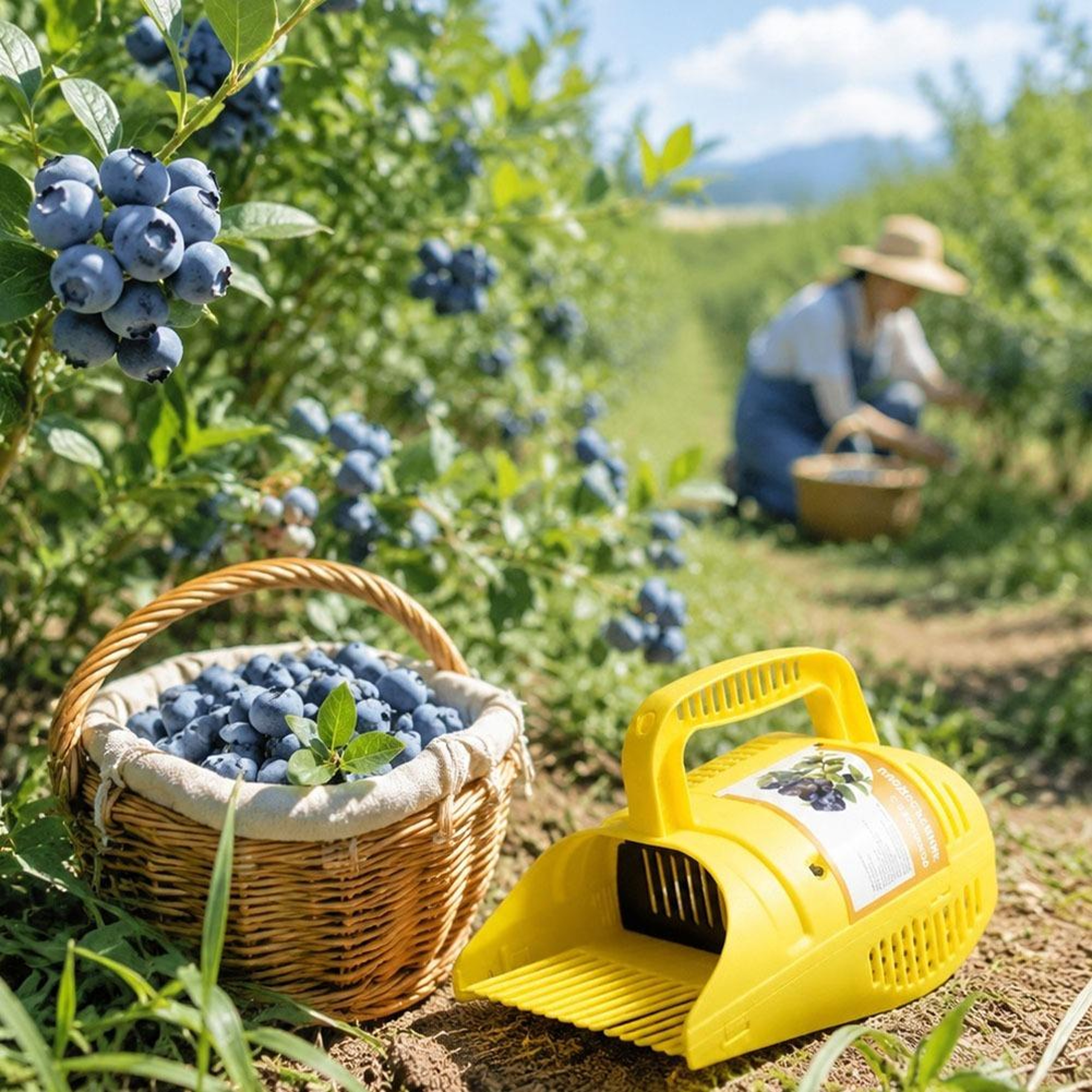 Portable Blueberry Picker Comb Berry Harvesting Tool With Ergonomic Handle 4