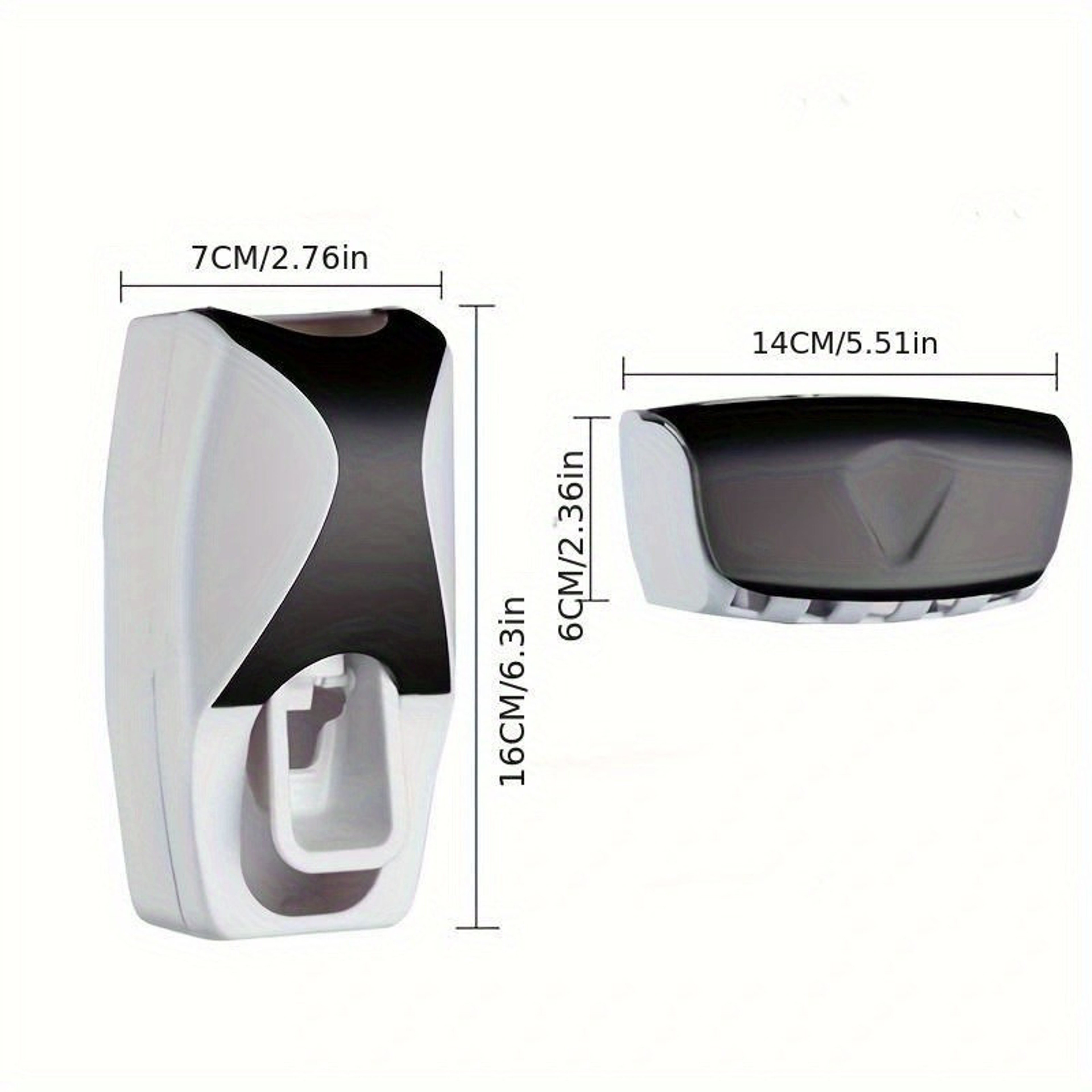 Space Saving Wall Mounted Toothbrush Holder With Automatic Toothpaste Dispenser And Cup Organizer 5