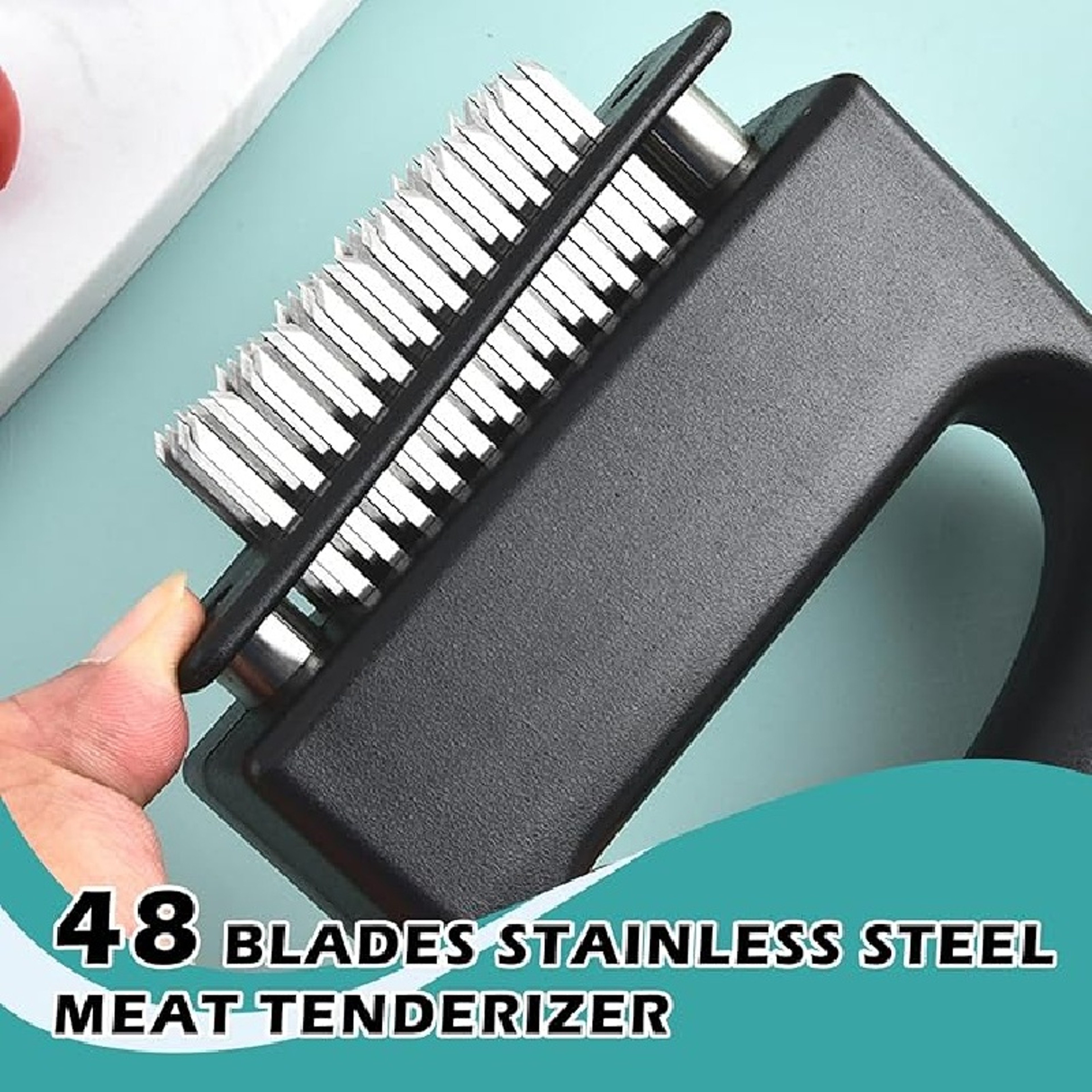 Heavy Duty Blade Meat Tenderizer Tool For Juicy Steaks And Faster Marinating 2