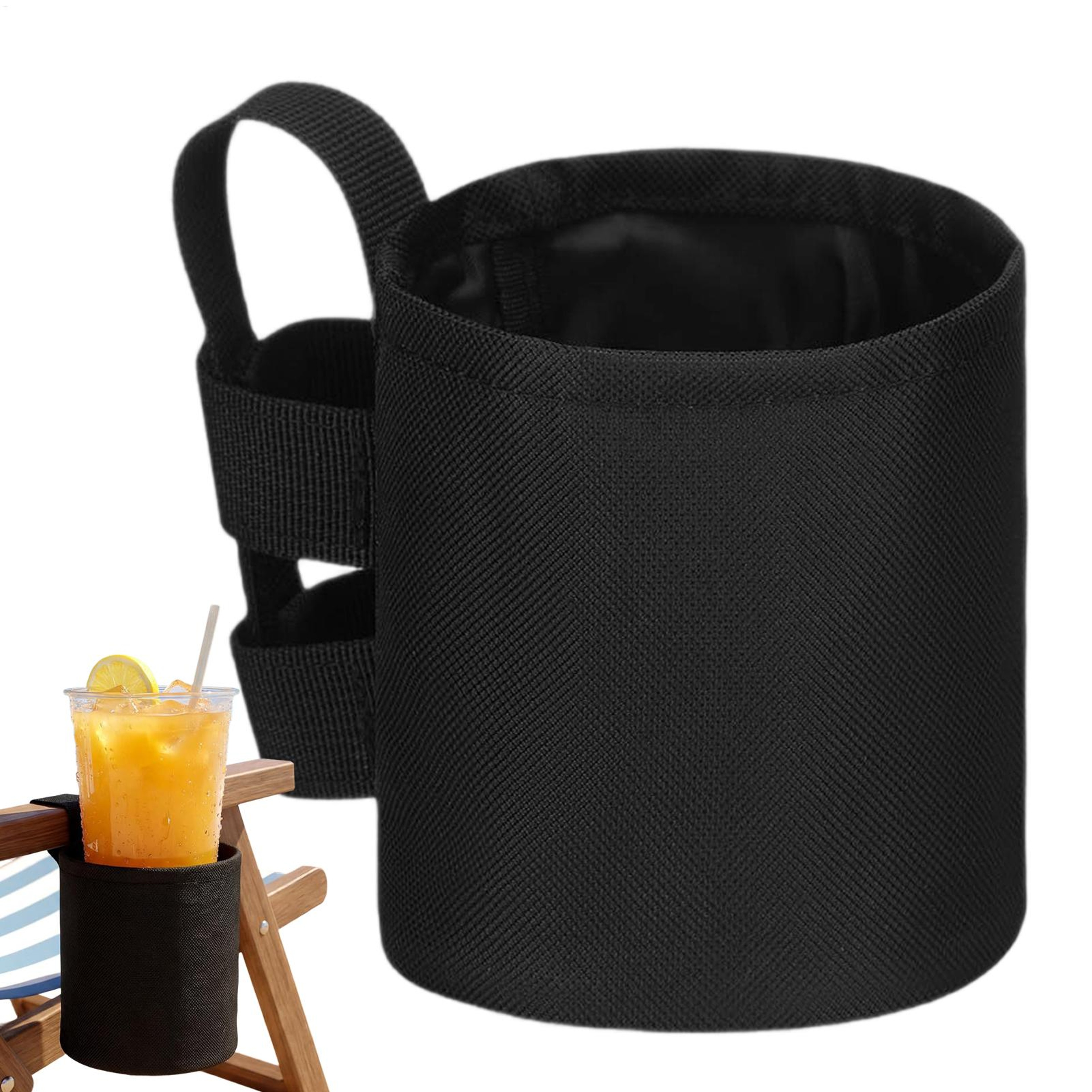 Beach Chair Cup Holder Organizer Waterproof Mesh Chair Drink Holder 3