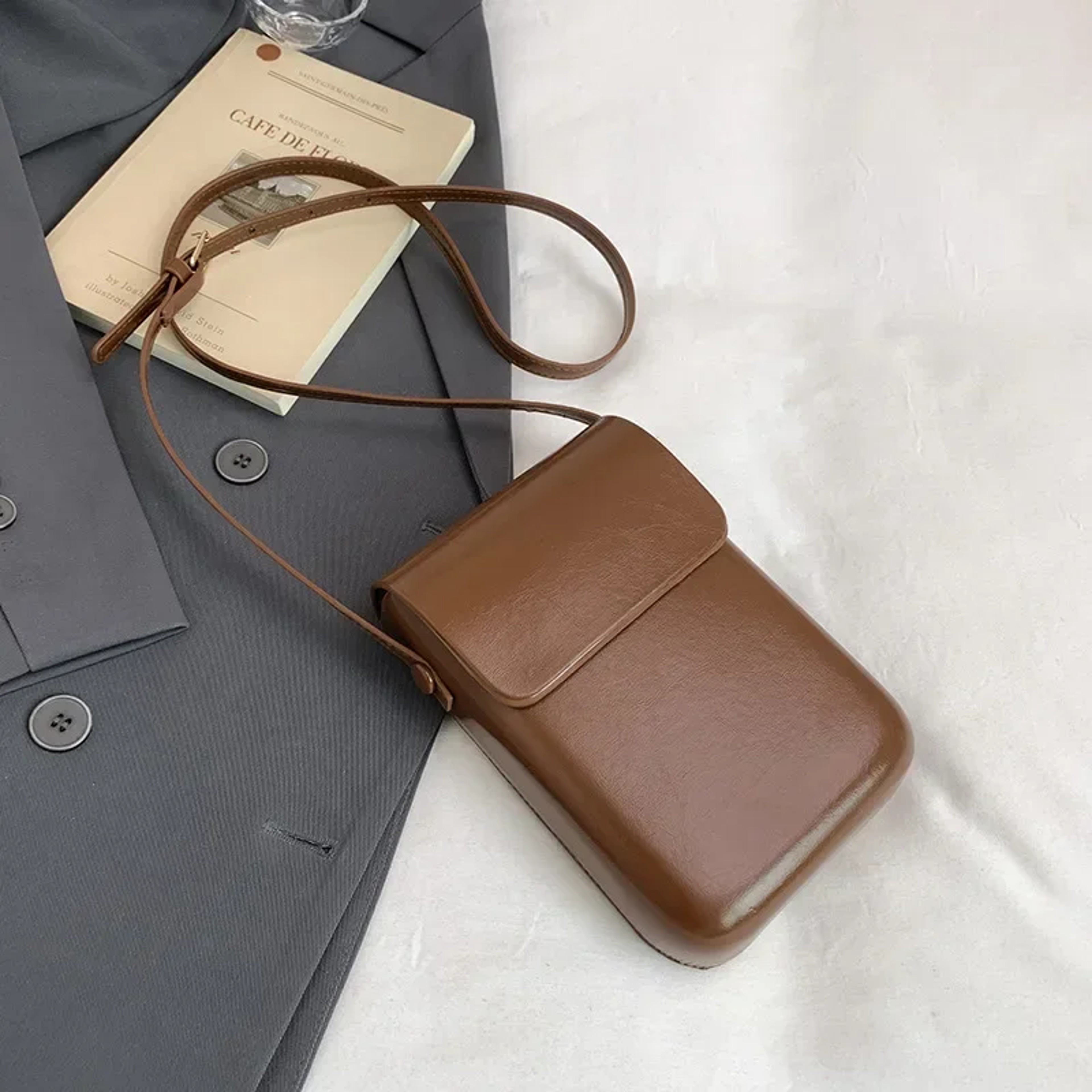 Korean Style Phone Crossbody Bag Lightweight Mini Womens Shoulder Purse 5