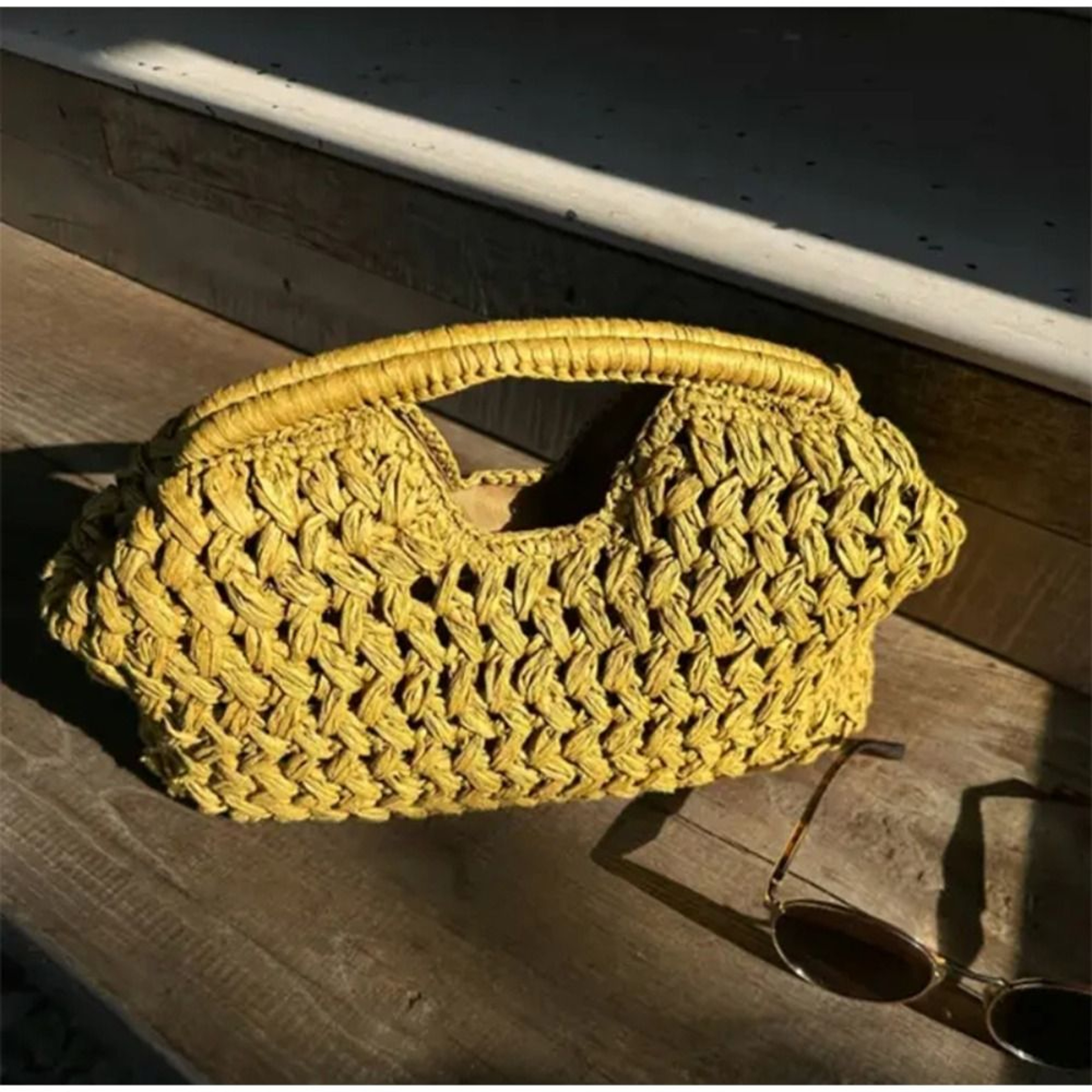 Sunlit Woven Clutch Bag Large Capacity Straw Beach Handbag For Women 3