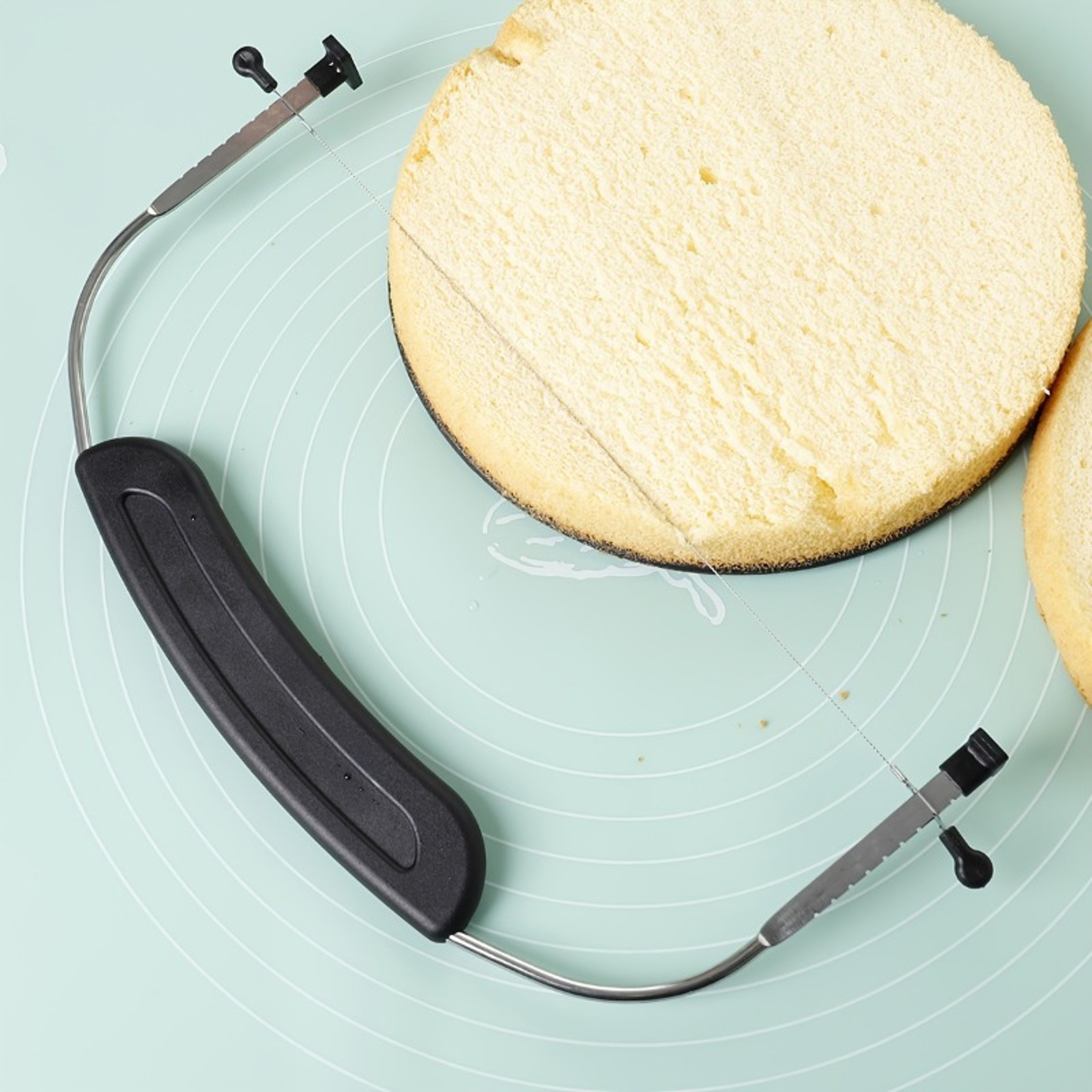 Adjustable Cake Slicer  Cake Leveler With Measuring Scale Stainless Steel Cake Cutter 1
