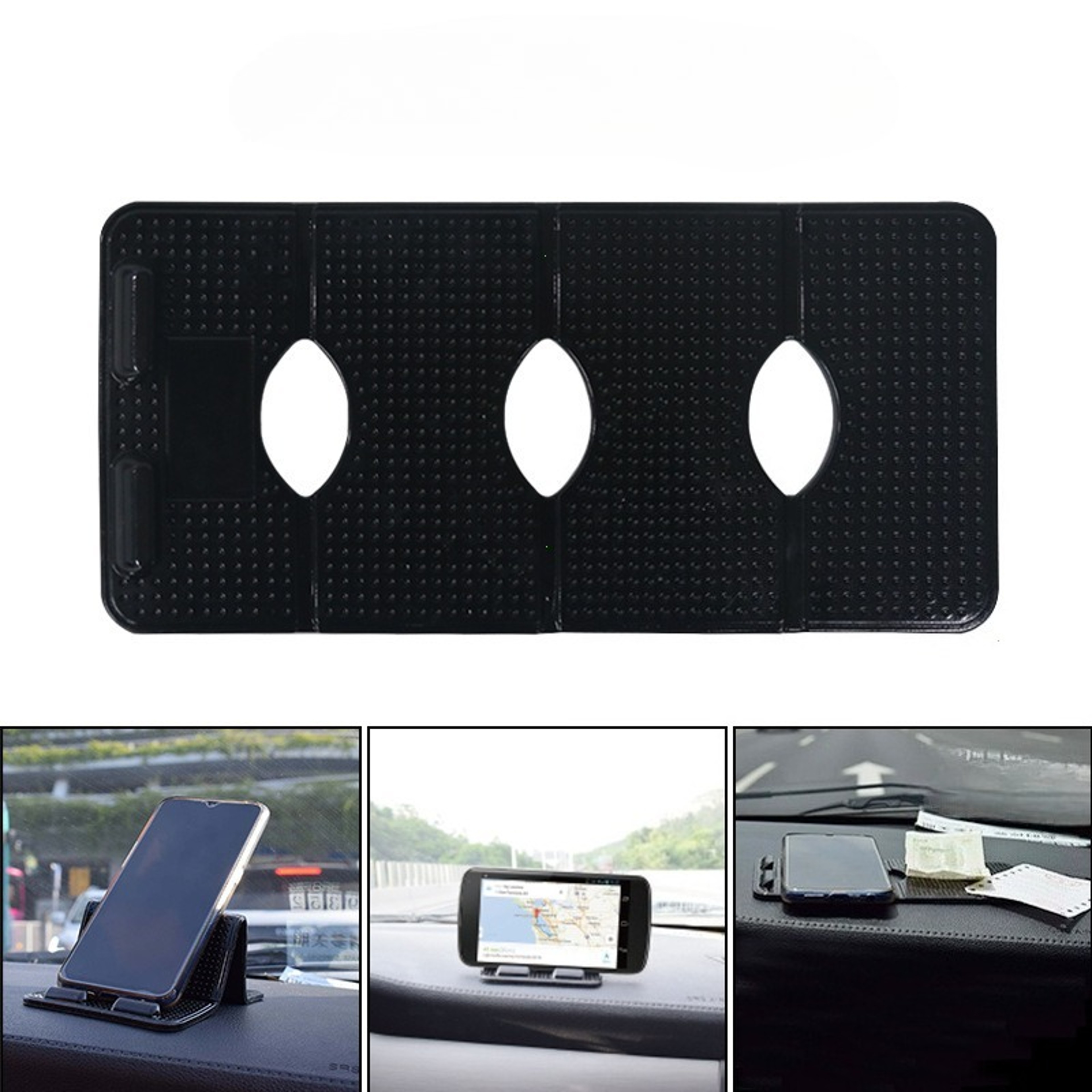 Drive Secure Car Phone Holder Dashboard Phone Mount With Heat Resistant Non Slip Grip 4