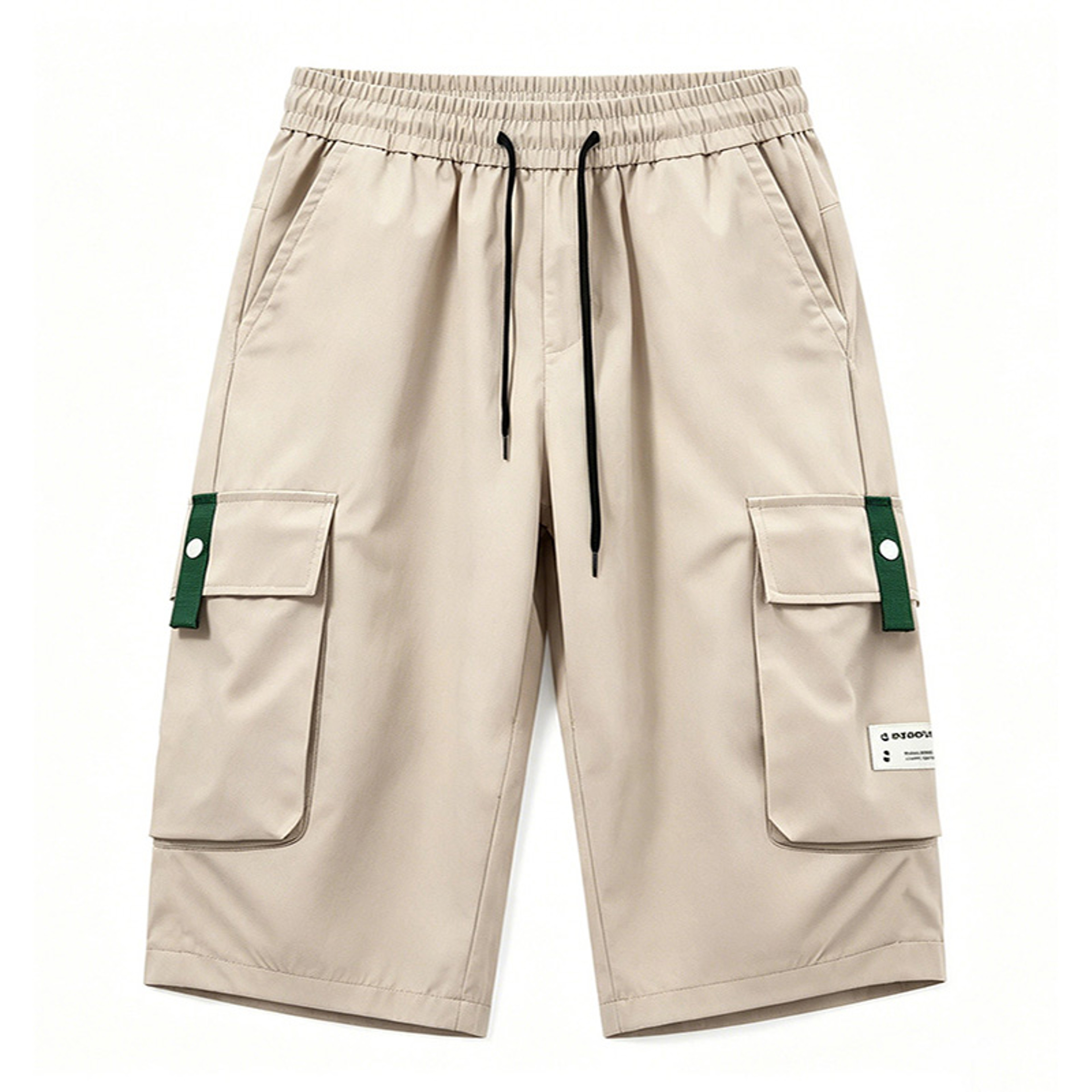 Mens Cargo Shorts With Multi Pockets Elastic Drawstring Waist For Outdoor Beach  Everyday Wear 7