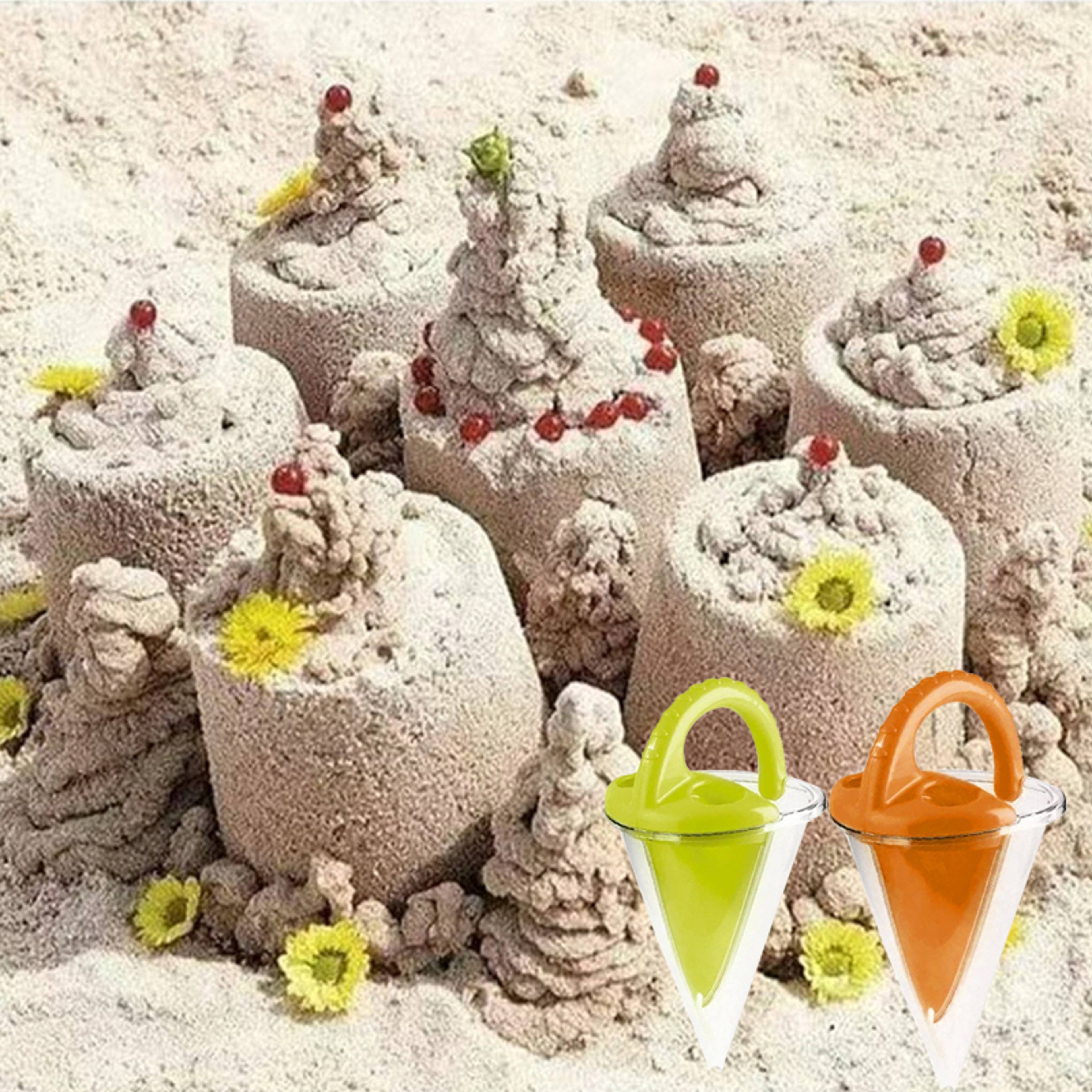 Coastal Flow Sand Funnel Toy For Kids Creative Beach Toys For Kids Sandcastle Builder 3