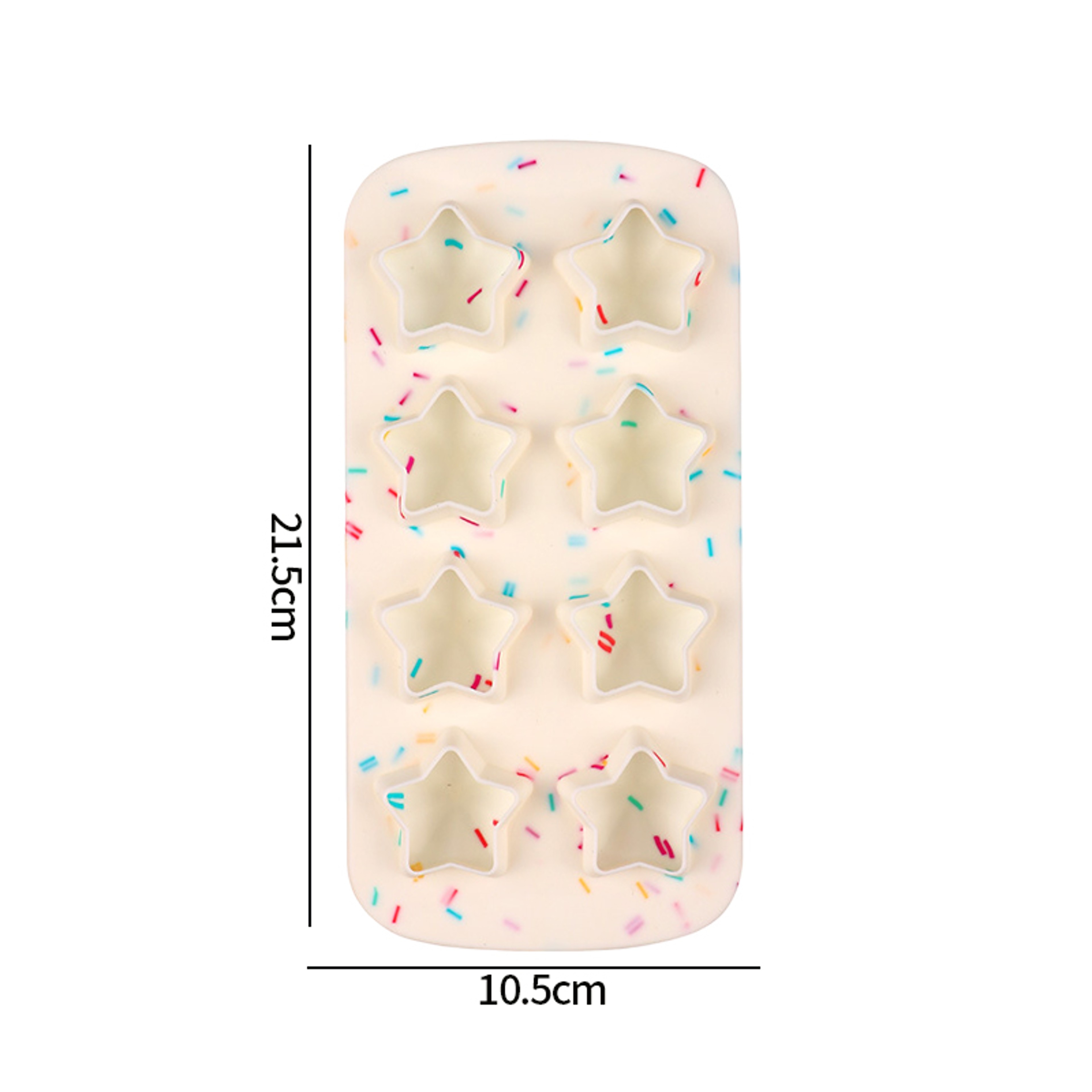 Heart  Star Silicone Ice Cube Tray For Cocktails Coffee  Creative Frozen Treats 9
