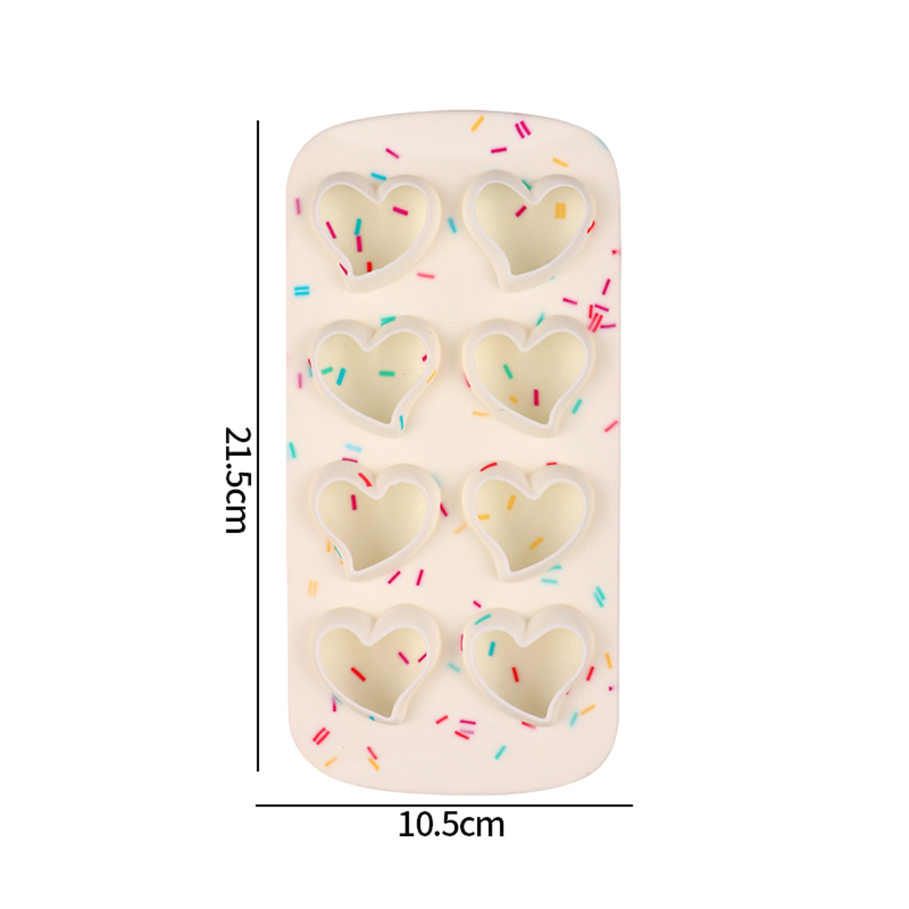 Heart  Star Silicone Ice Cube Tray For Cocktails Coffee  Creative Frozen Treats 7