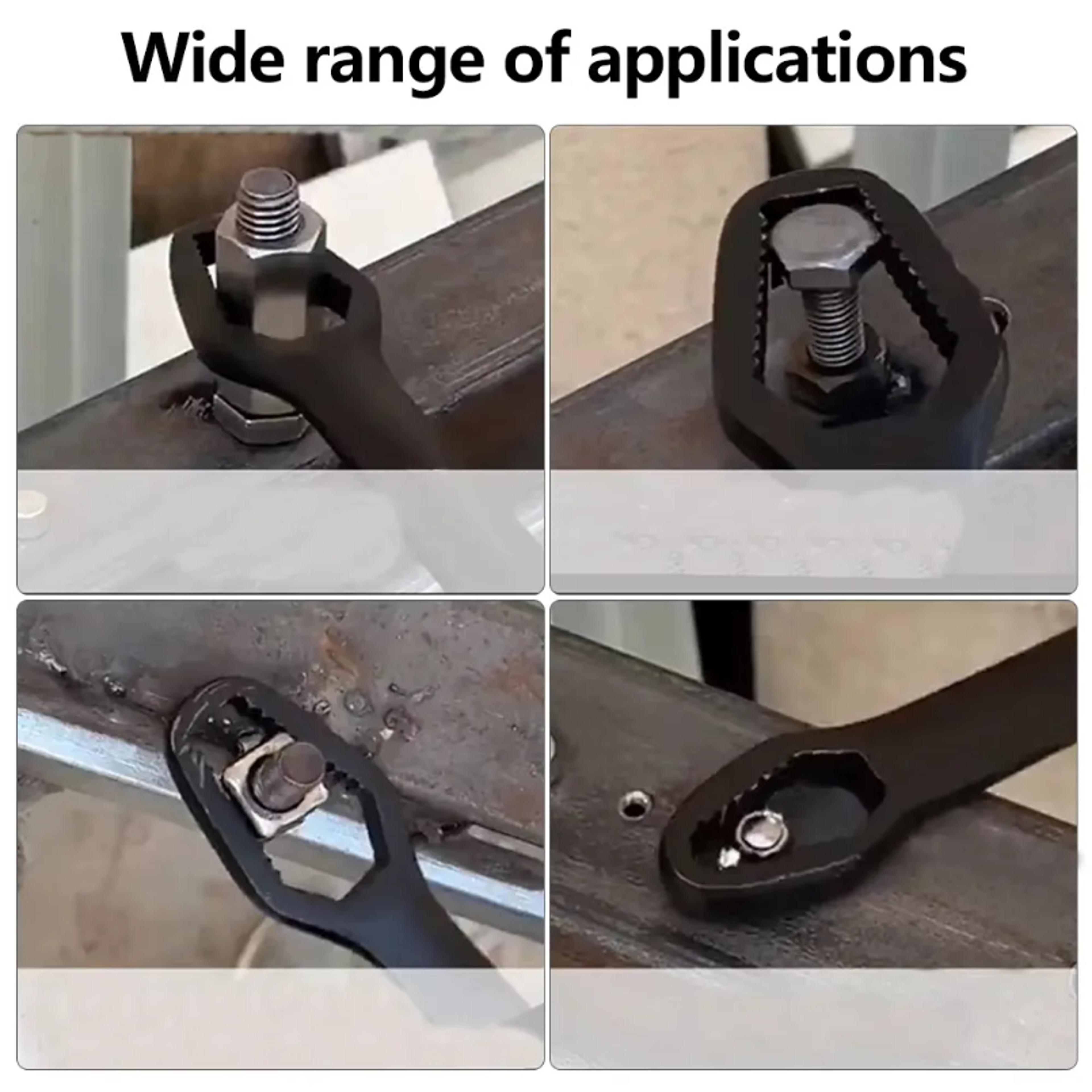Universal Self Tightening Wrench Double End Adjustable Spanner For Home  Auto Repair 3