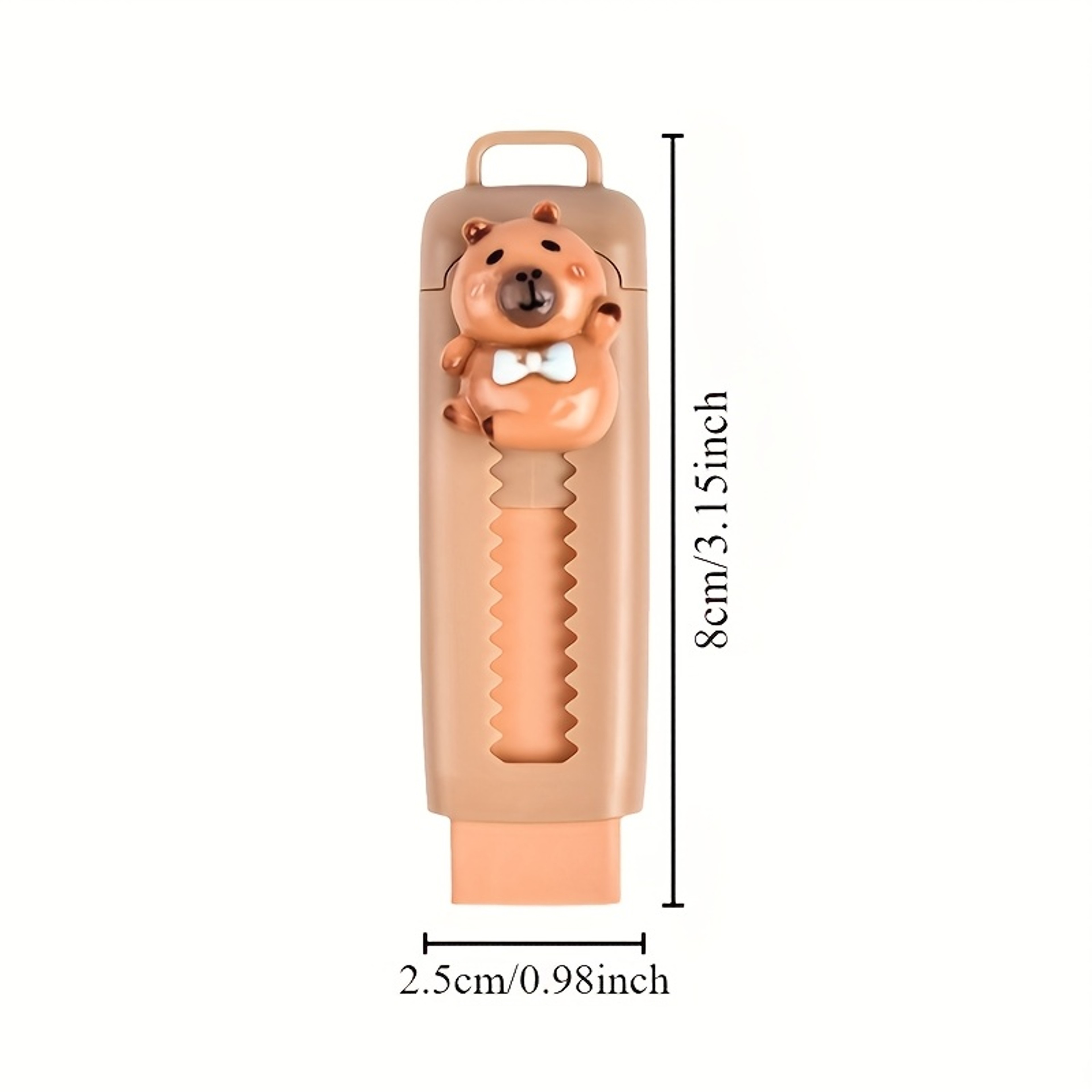 Kawaii Capybara Eraser Retractable Rubber Eraser For Kids And Students With Back To School Backpack 5