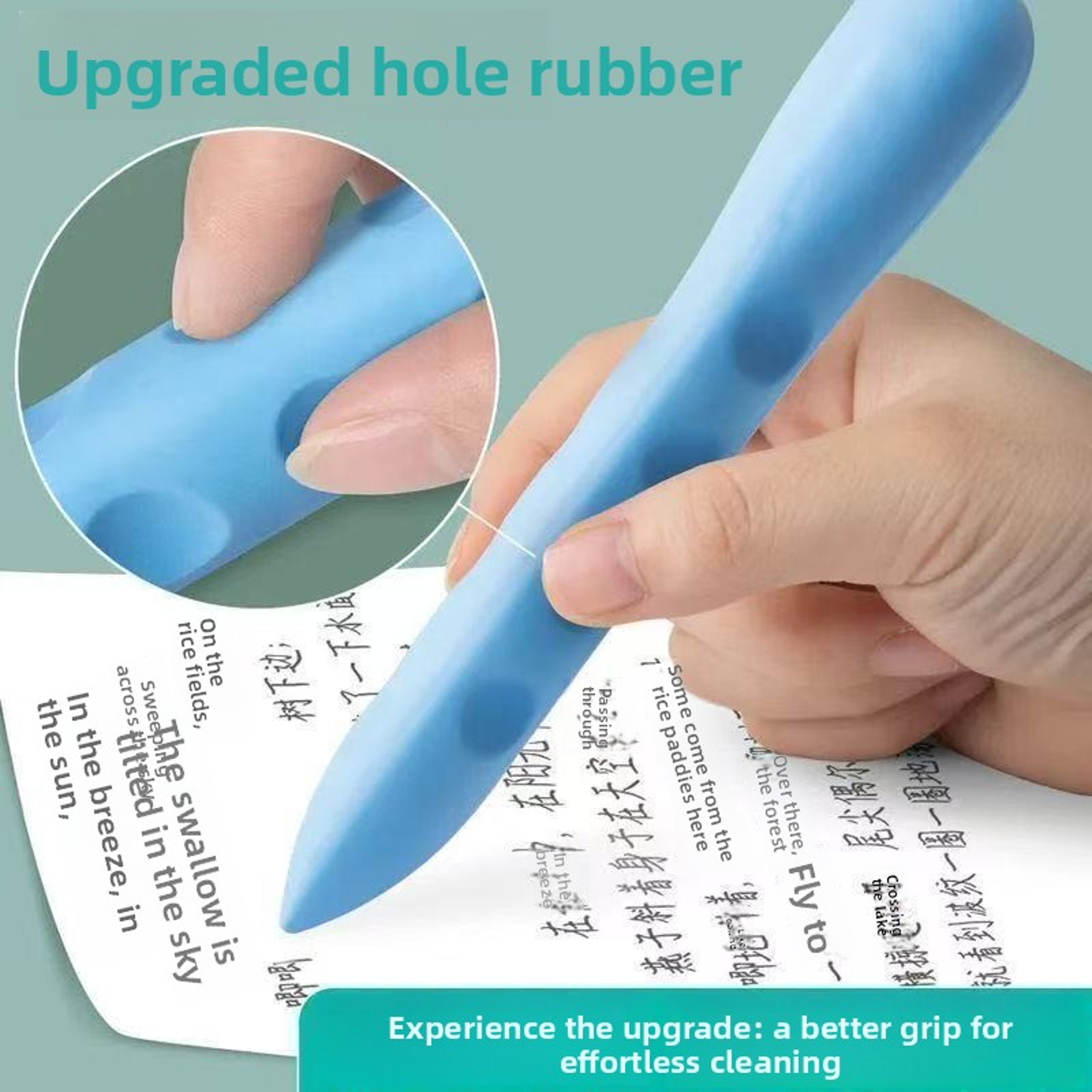 CleanErase Back To School Backpack Large Pencil Eraser Set For Students And Artists 2