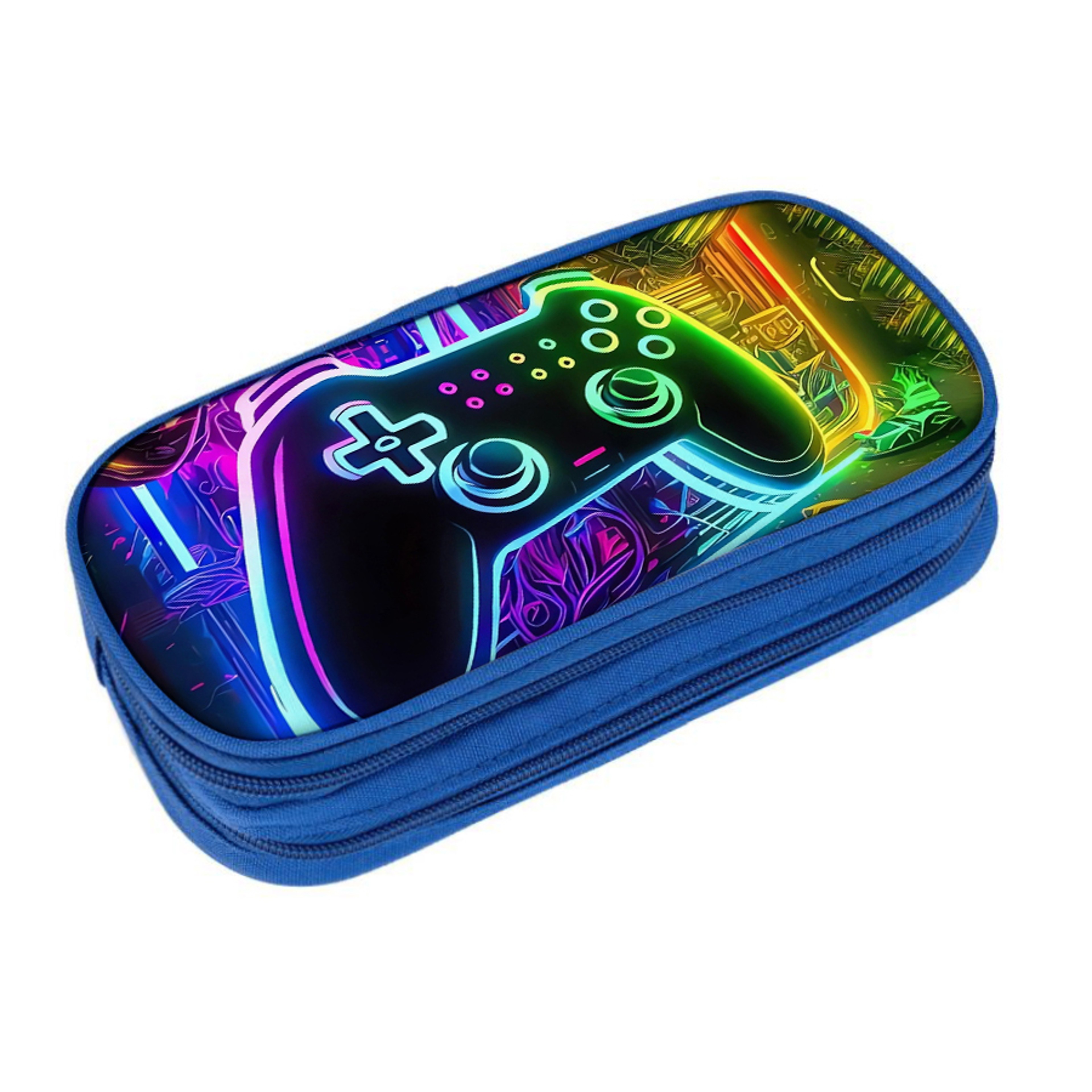 Game Controller Pencil Case With Double Layer Storage For Kids Back To School Cartoon Organizer 6