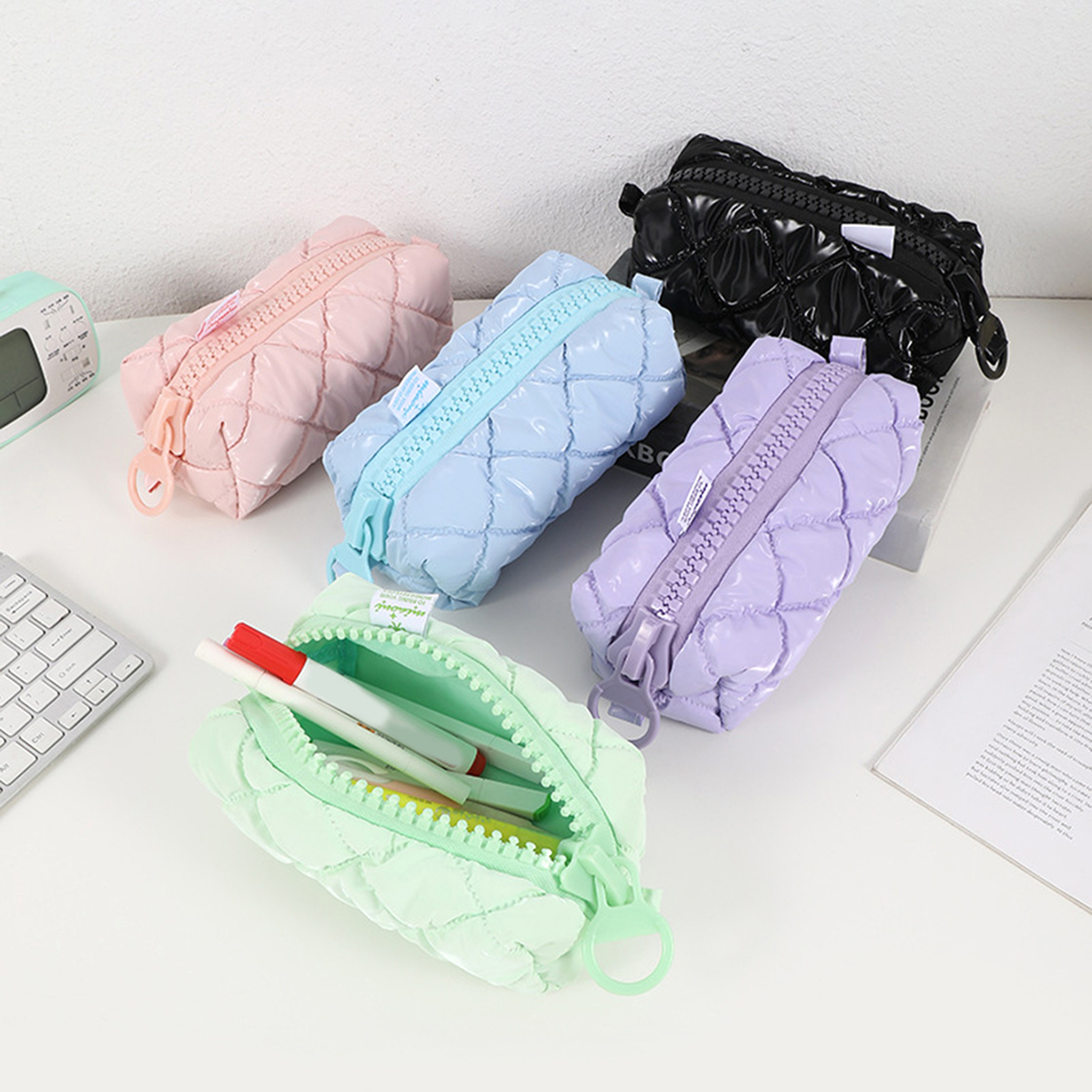 Candy Checkered Pencil Case For Back To School Cute Pencil Pouch School Supplies Organizer 4