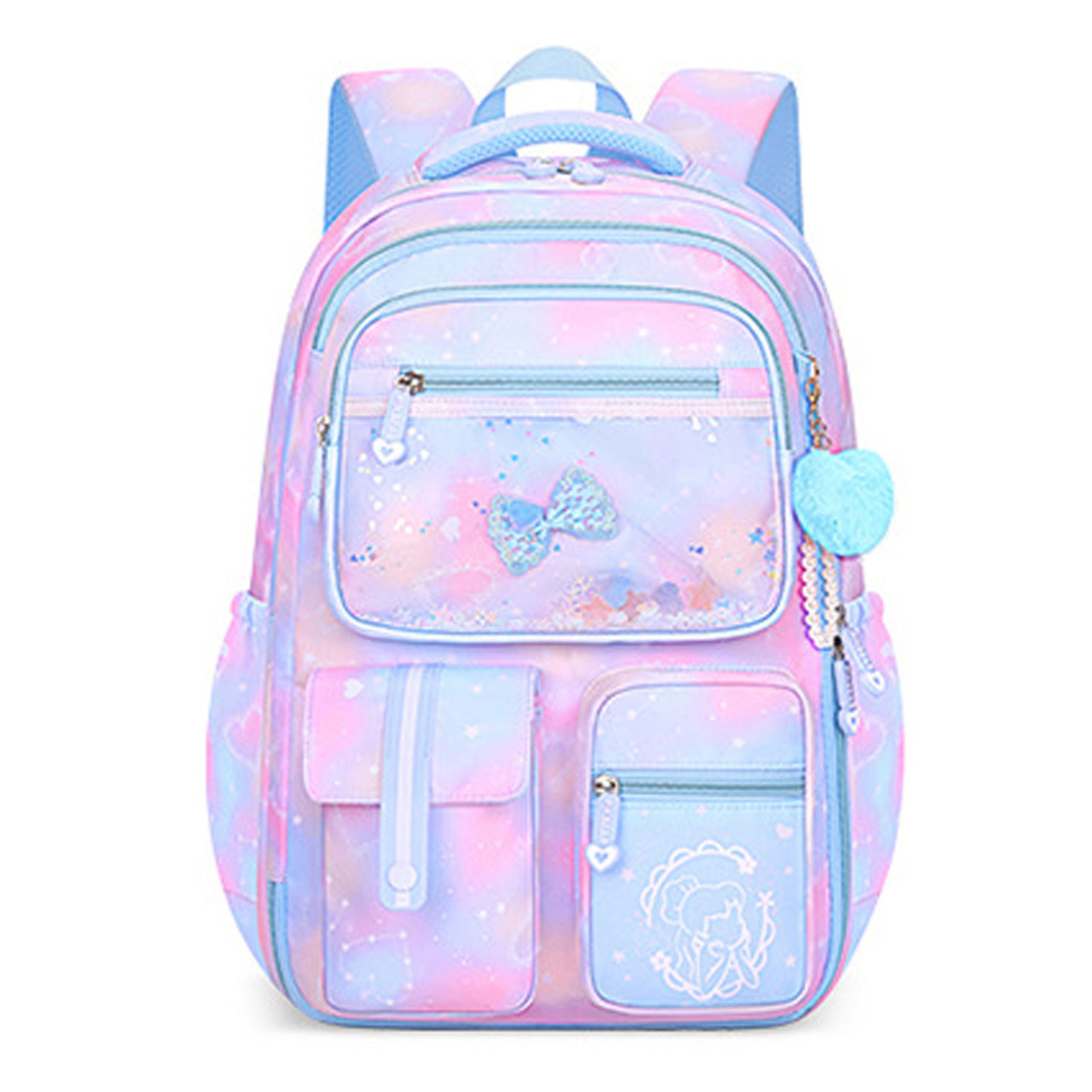Kawaii School Backpack for Girls Back to School Waterproof Large Capacity College Bookbag – view 7