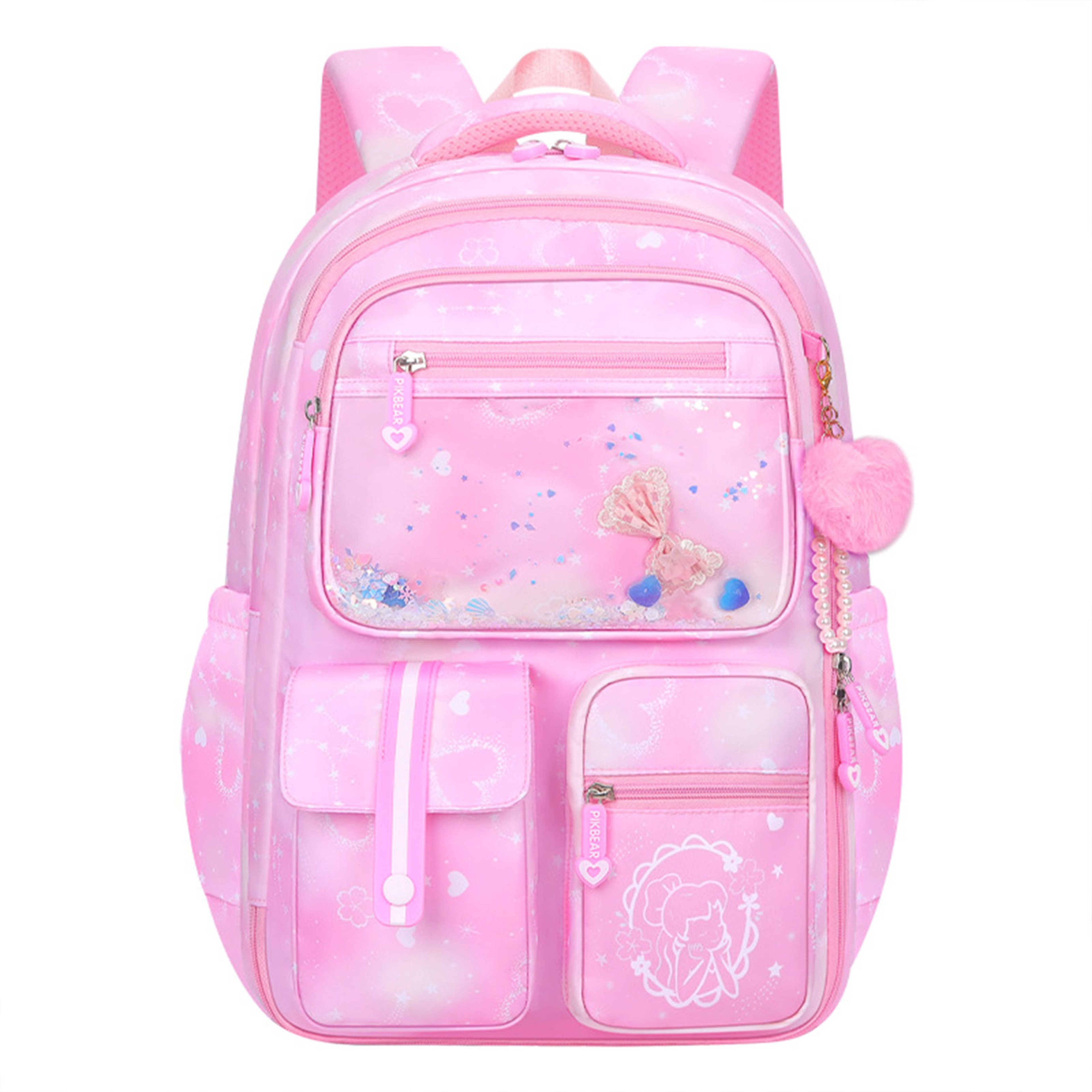 Kawaii School Backpack for Girls Back to School Waterproof Large Capacity College Bookbag – view 8