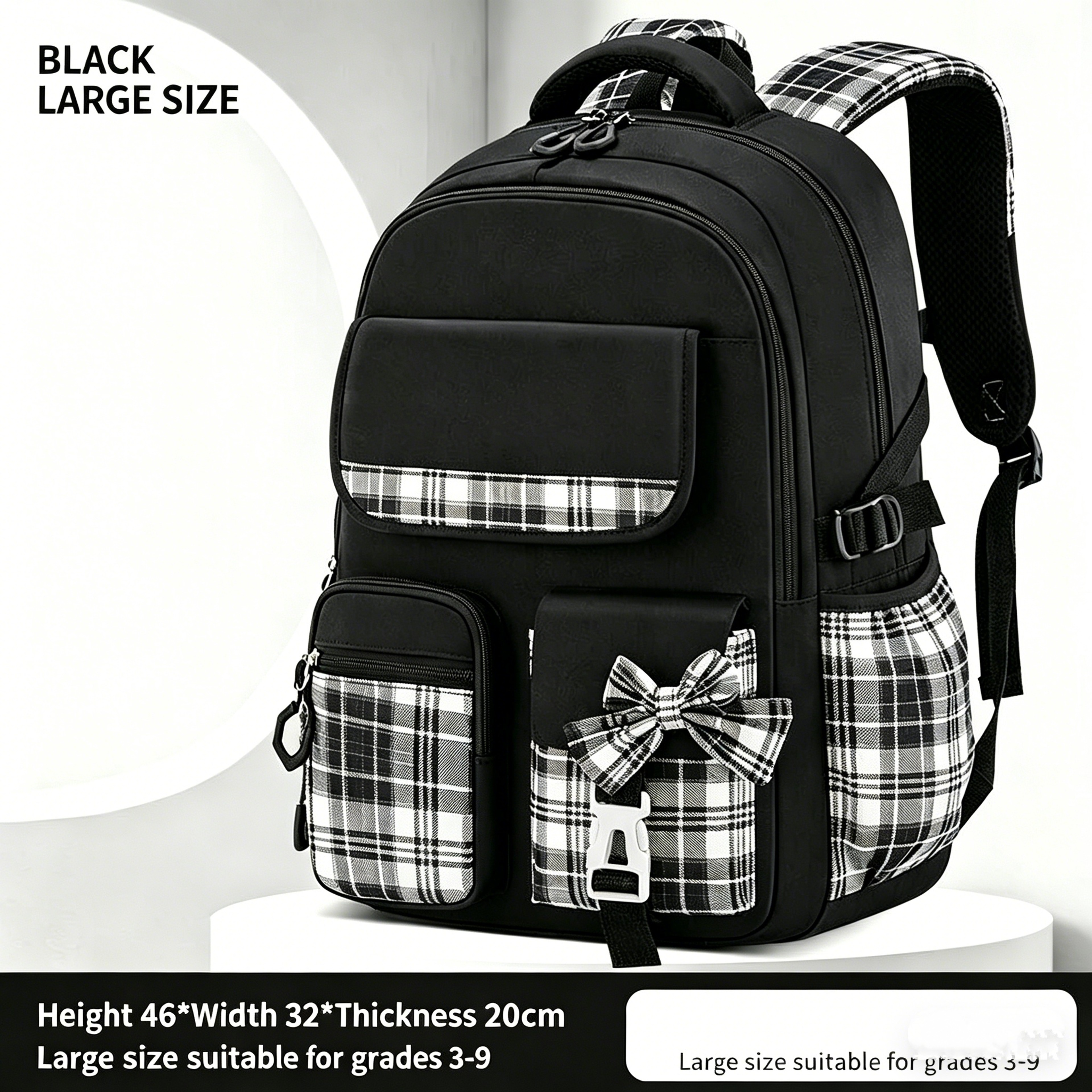 Back To School SpineGuard Girls School Backpack With Waterproof Large Capacity Design 3