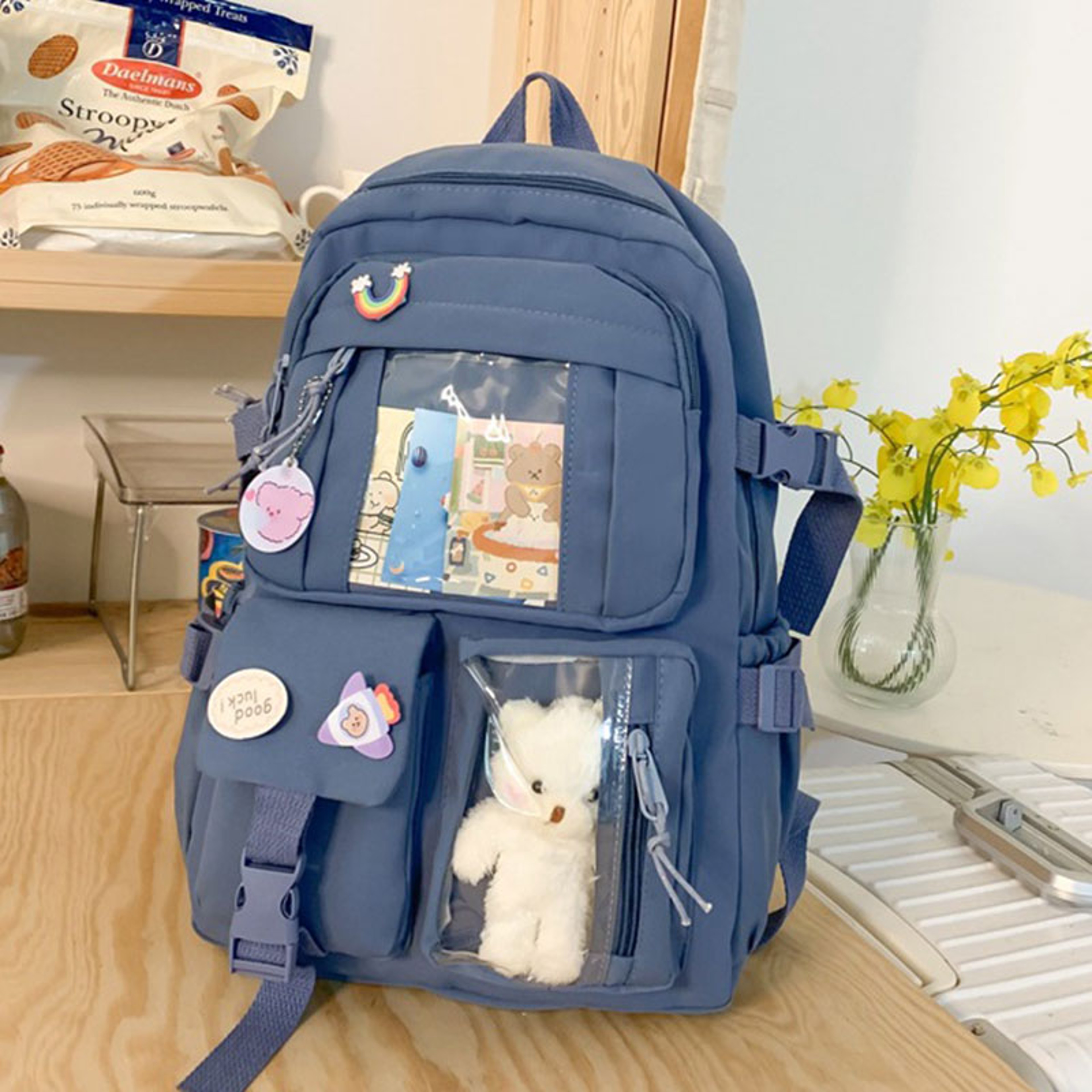 Cute Korean Style Student Backpack For Women Large Capacity Bag Back To School Essentials 1